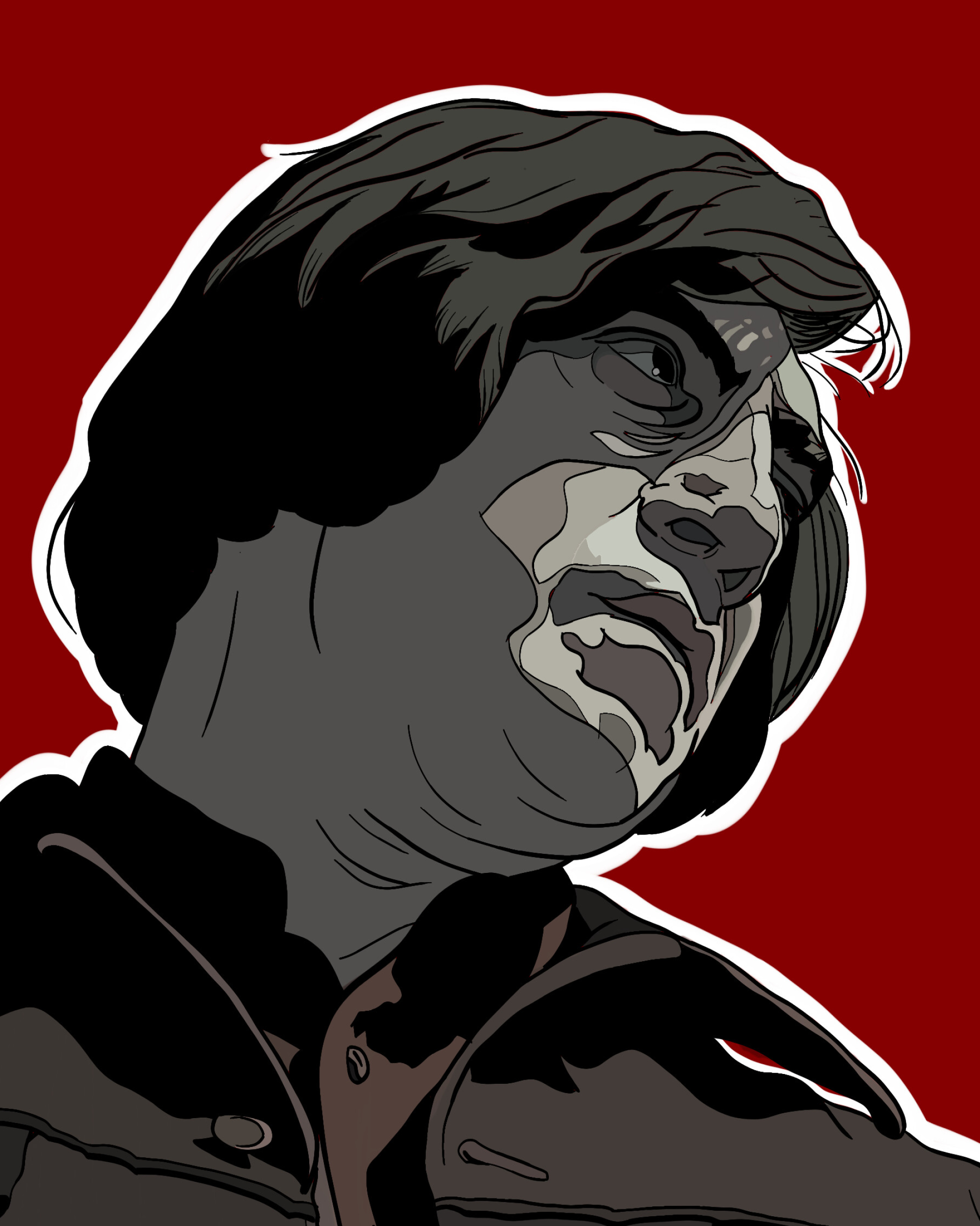 No Country For Old Men, Anton Chigurh's presence, Dark intensity, Unpredictable antagonist, 2000x2500 HD Phone