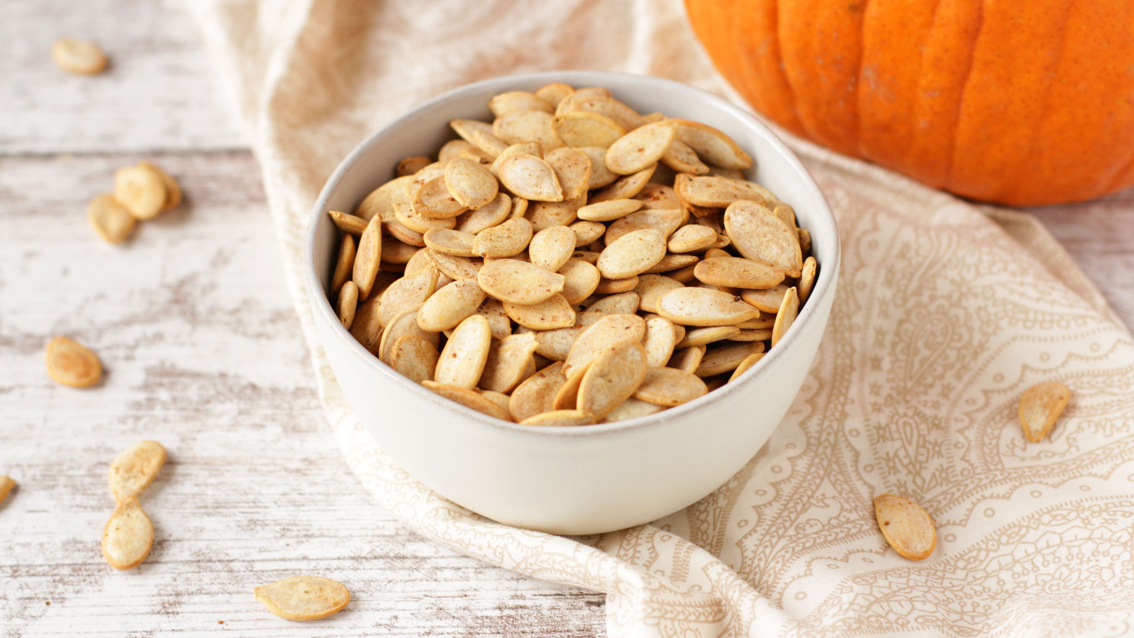 Roasted, Pumpkin Seeds Wallpaper, 3840x2160 4K Desktop