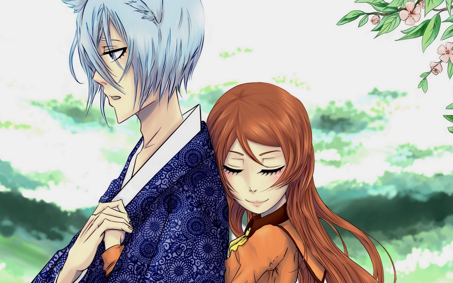 Kamisama (Anime), Nanami and Tomoe, Kimono artwork, Manga-inspired wallpapers, 1920x1200 HD Desktop