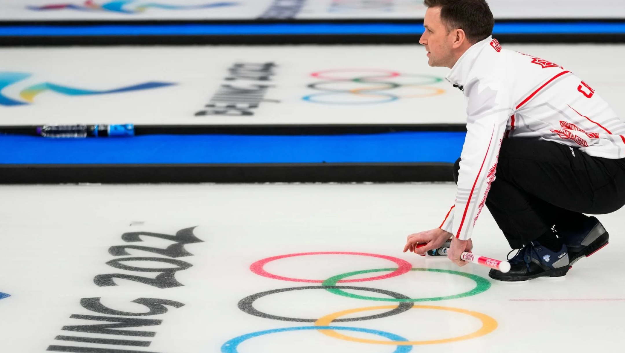 Gushue's bronze pursuit, Olympic curling, Beijing 2022, Team Canada, 2160x1220 HD Desktop