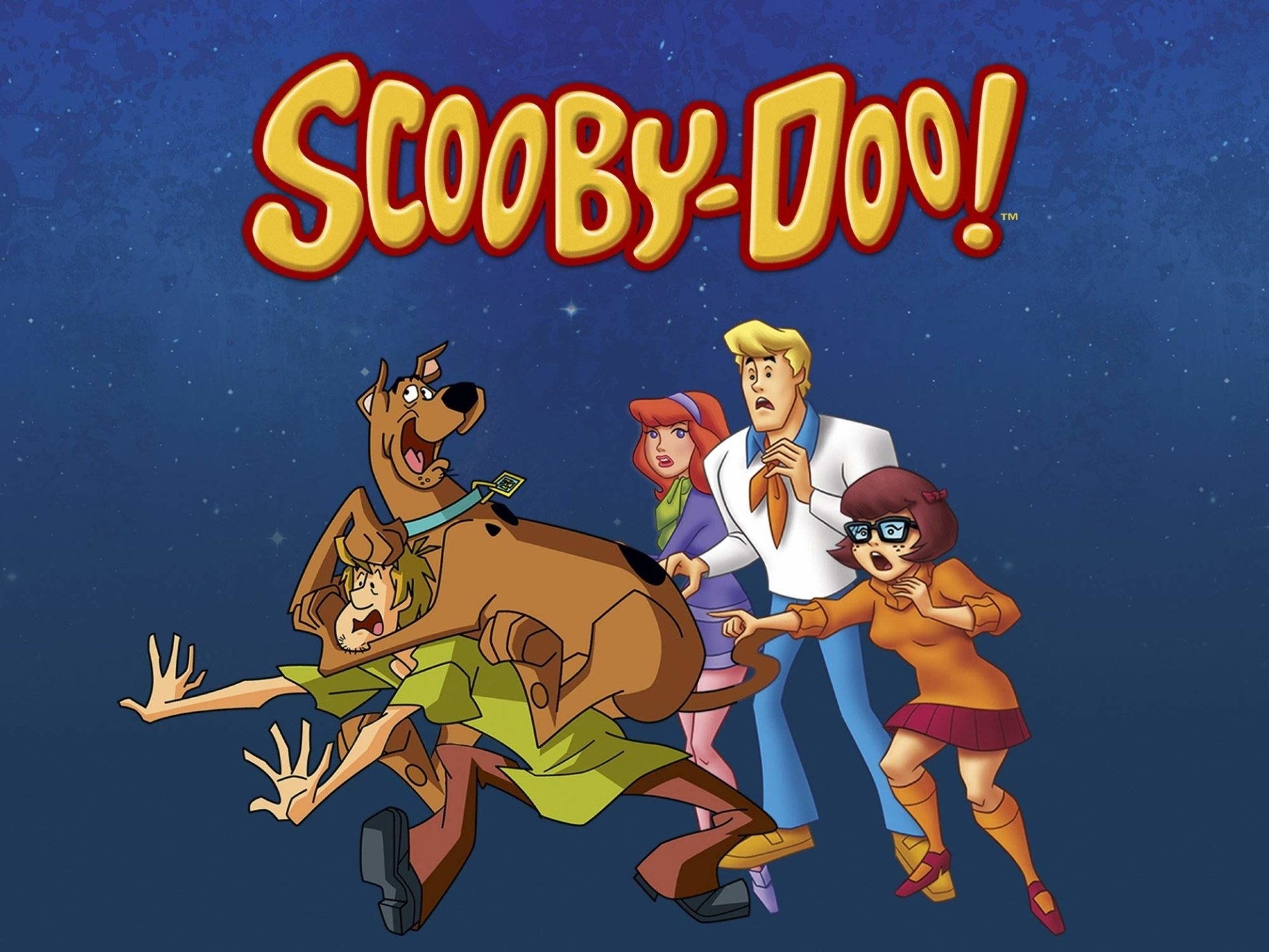 Scooby-Doo, Shaggy Rogers, Velma Dinkley, Fred Jones and Daphne Blake, SCOOBY-DOO! logo, HD Desktop wallpaper