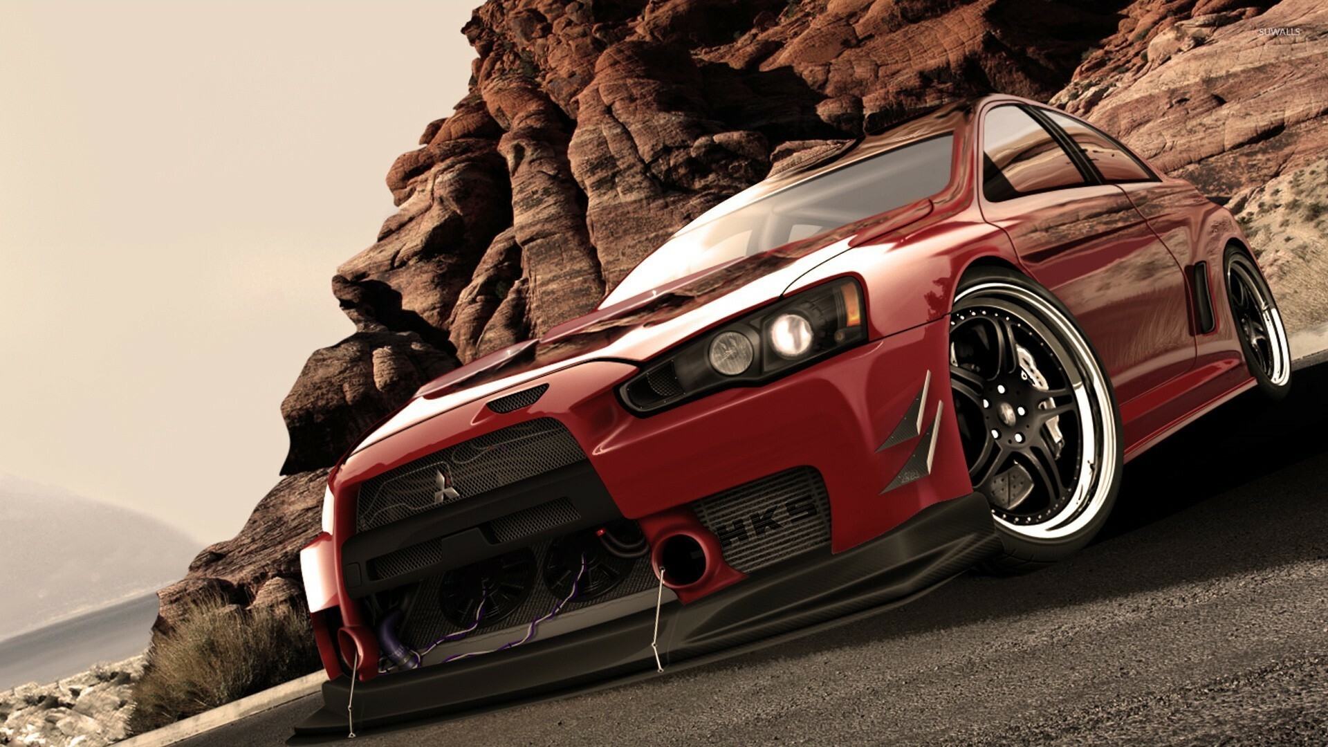 Mitsubishi Lancer Evolution X, Motorsport champion, Thrilling track performance, Unmatched aerodynamics, 1920x1080 Full HD Desktop