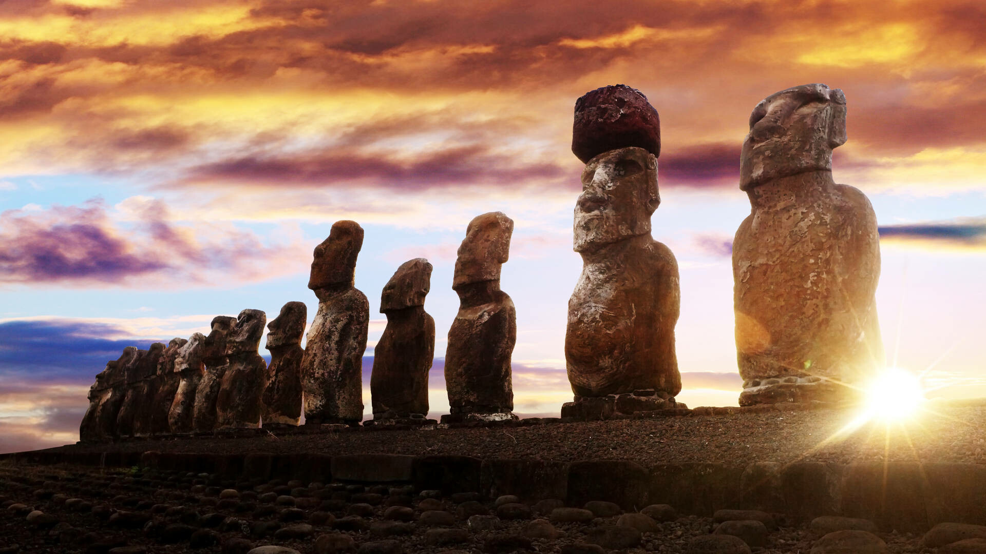 Osterinseln, Cultural heritage, Rapa Nui mythology, Fascinating history, 1920x1080 Full HD Desktop