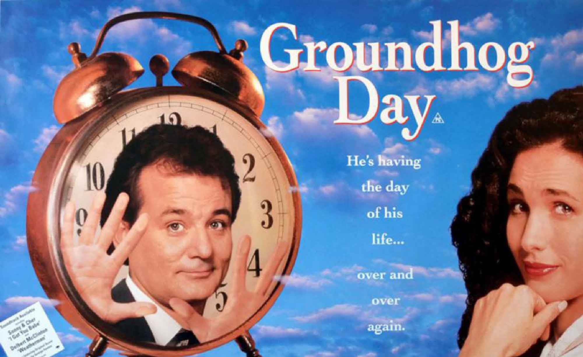 Groundhog Day Movie, Time loop comedy, Bill Murray quotes, Phil Connors, 2000x1230 HD Desktop