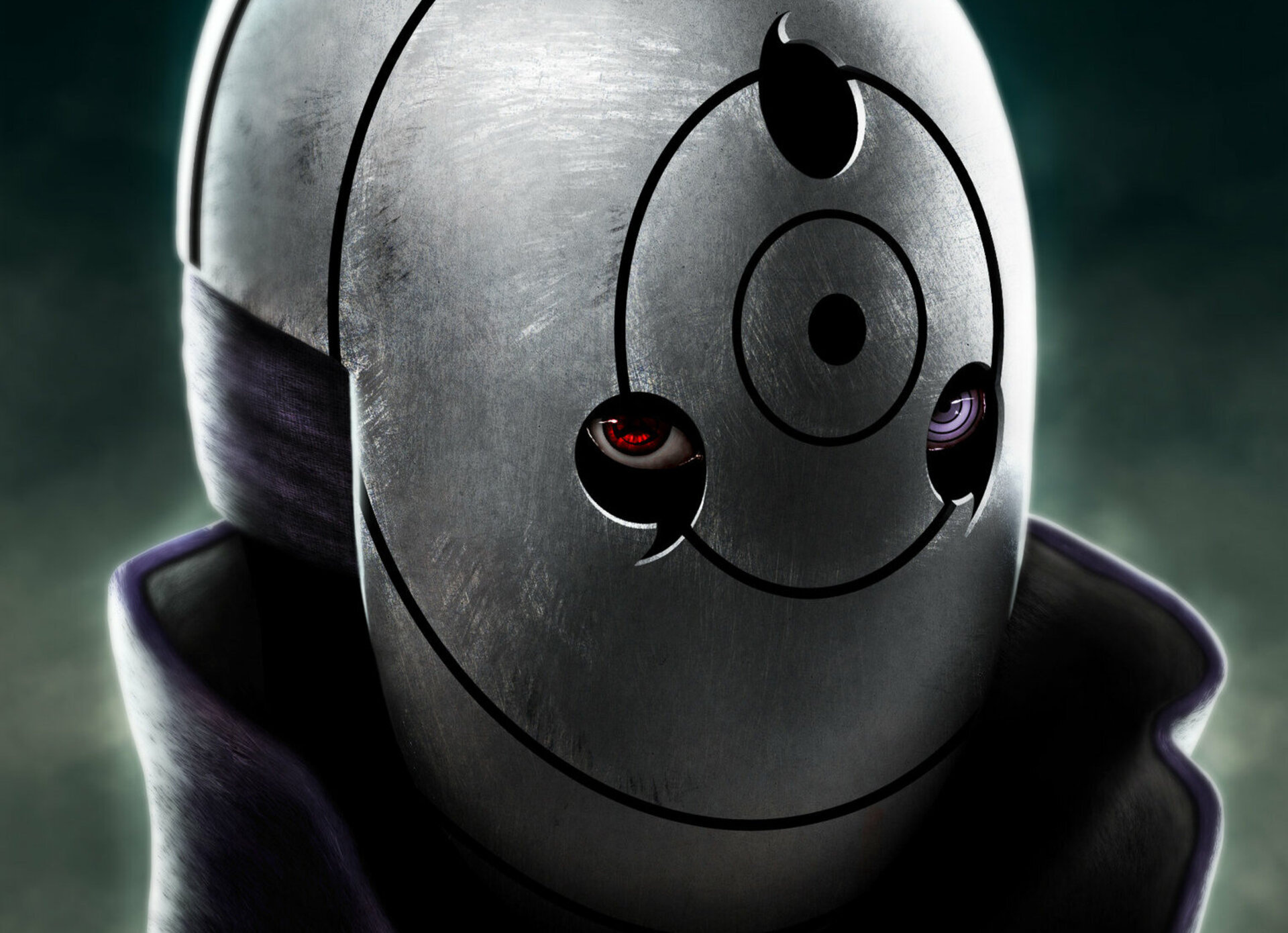 Obito Uchiha, Obito war arc mask, Sharingan and Rinnegan, HD Desktop wallpaper