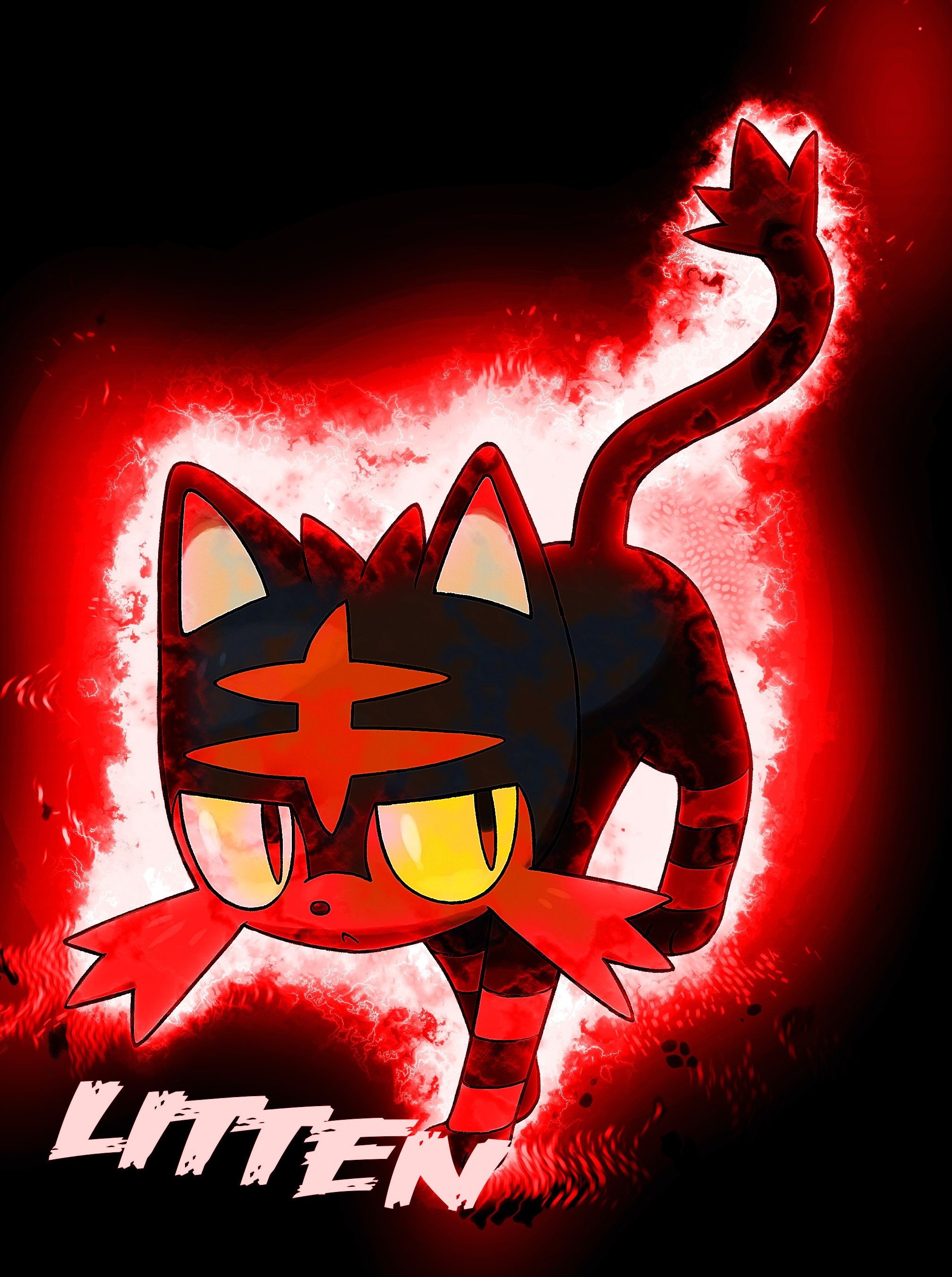 Litten, Pokemon anime, Sun and Moon, Characters, 2020x2710 HD Phone