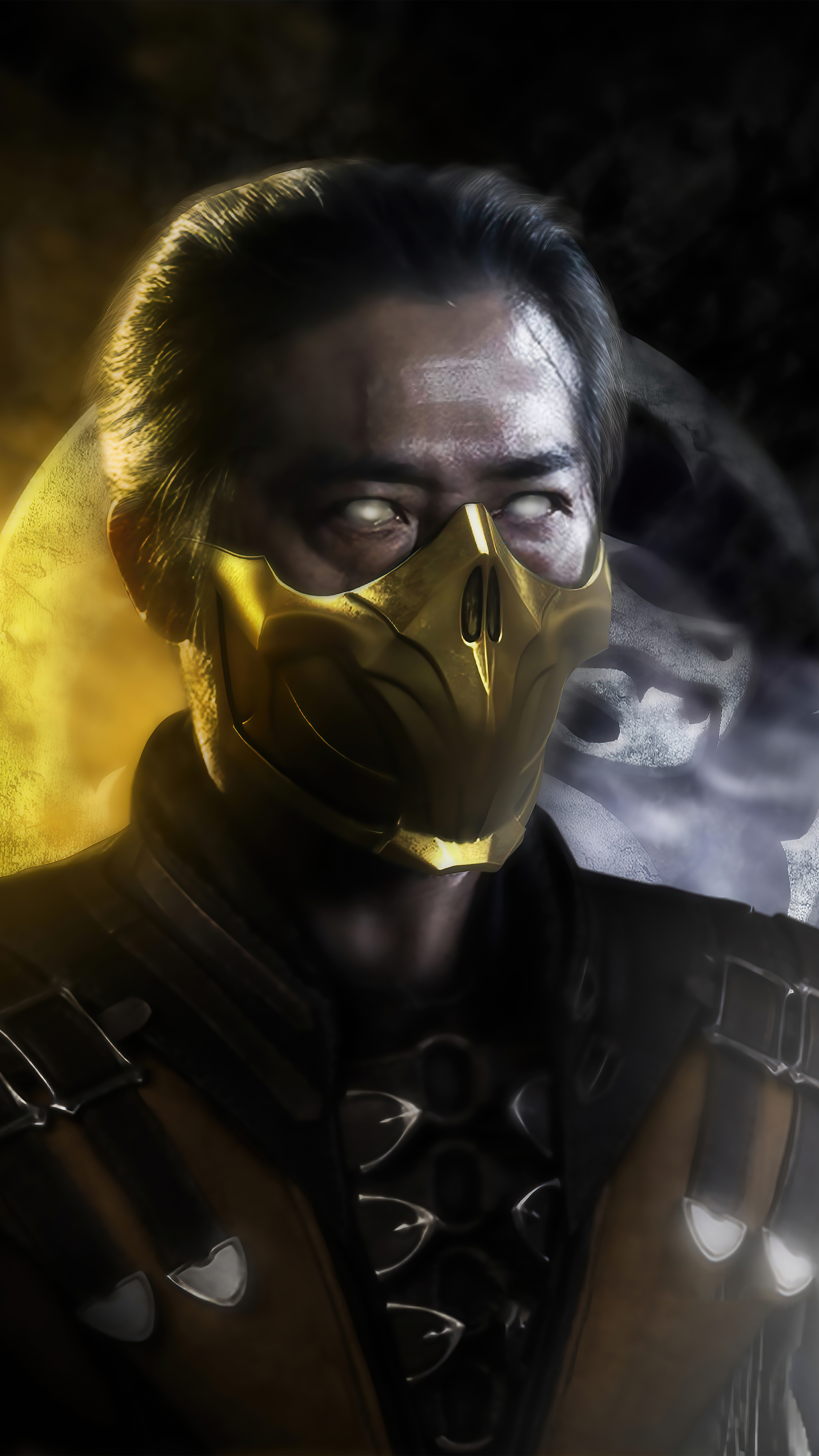 Scorpion, Mortal Kombat 2021 wallpapers, Striking backgrounds, 2160x3840 4K Phone