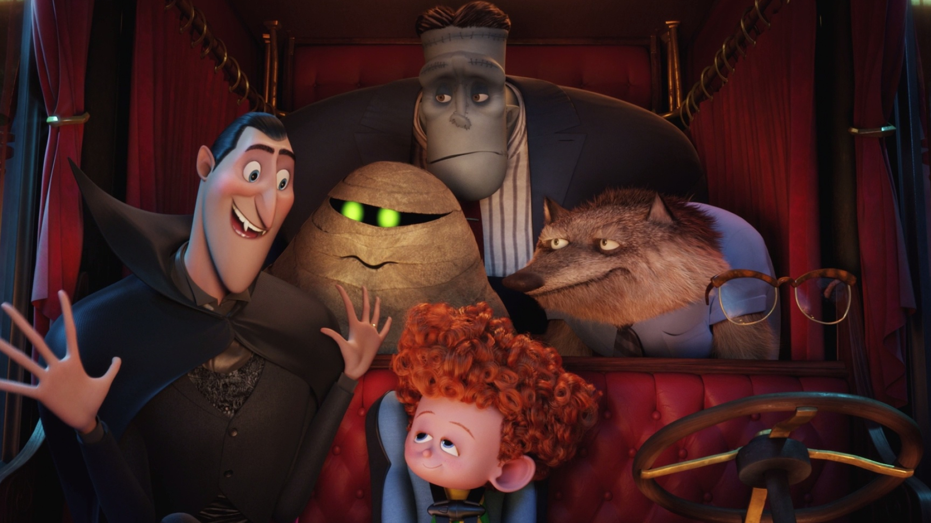 Hotel Transylvania, Monster vacation, Comical chaos, Fang-tastic sequel, 1920x1080 Full HD Desktop