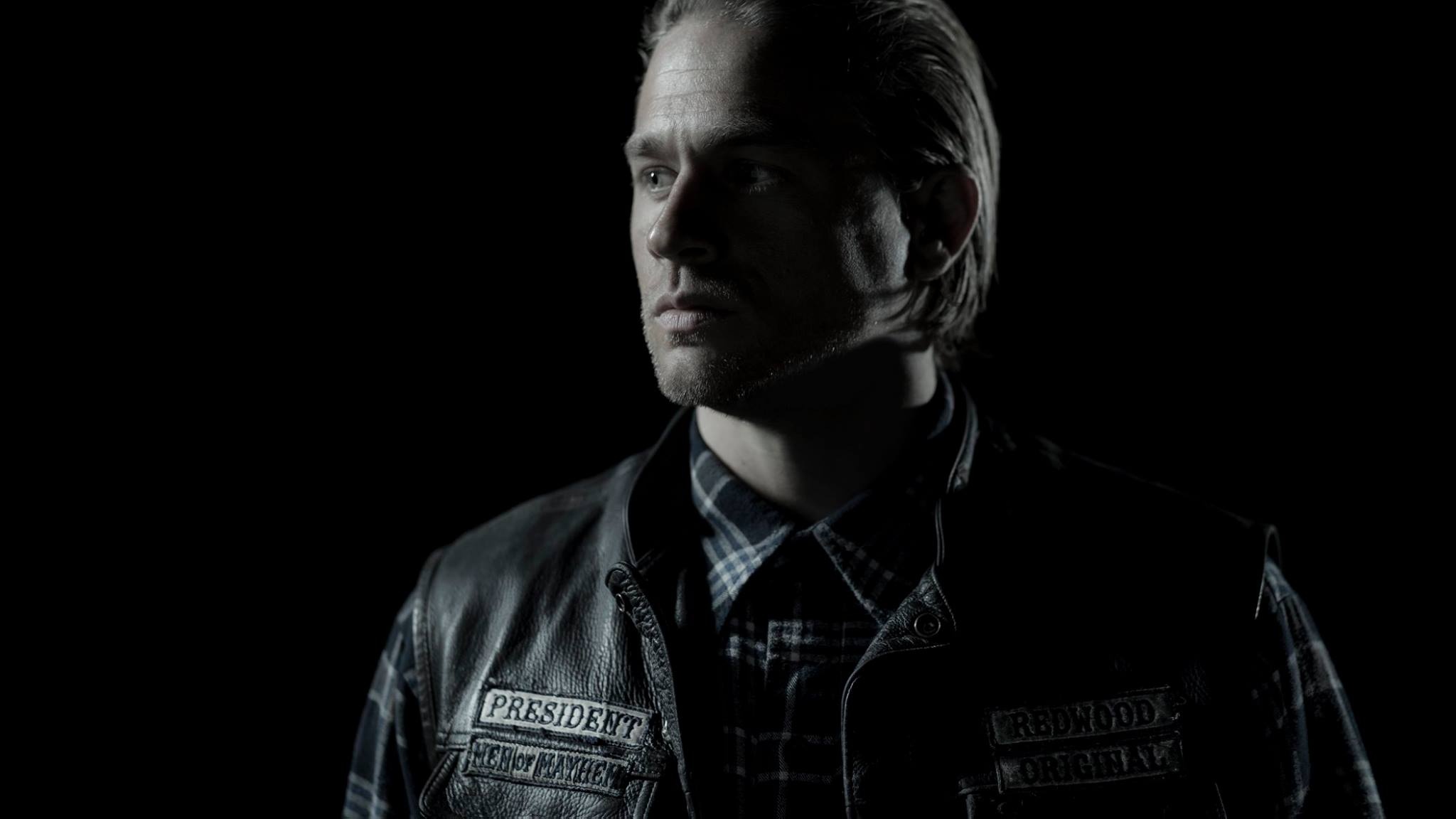 Jax Teller, Charlie Hunnam, SAMCRO leather kutte, HD Desktop wallpaper