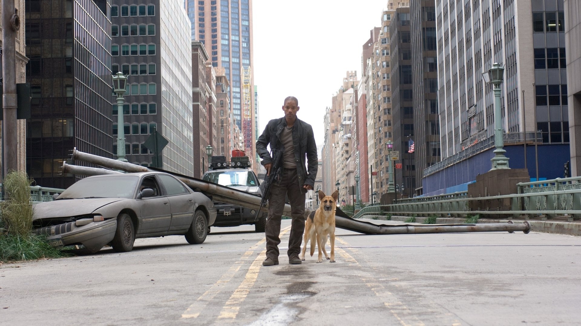 I Am Legend 4K, Ultra HD wallpapers, Gripping visuals, Haunting setting, 1920x1080 Full HD Desktop