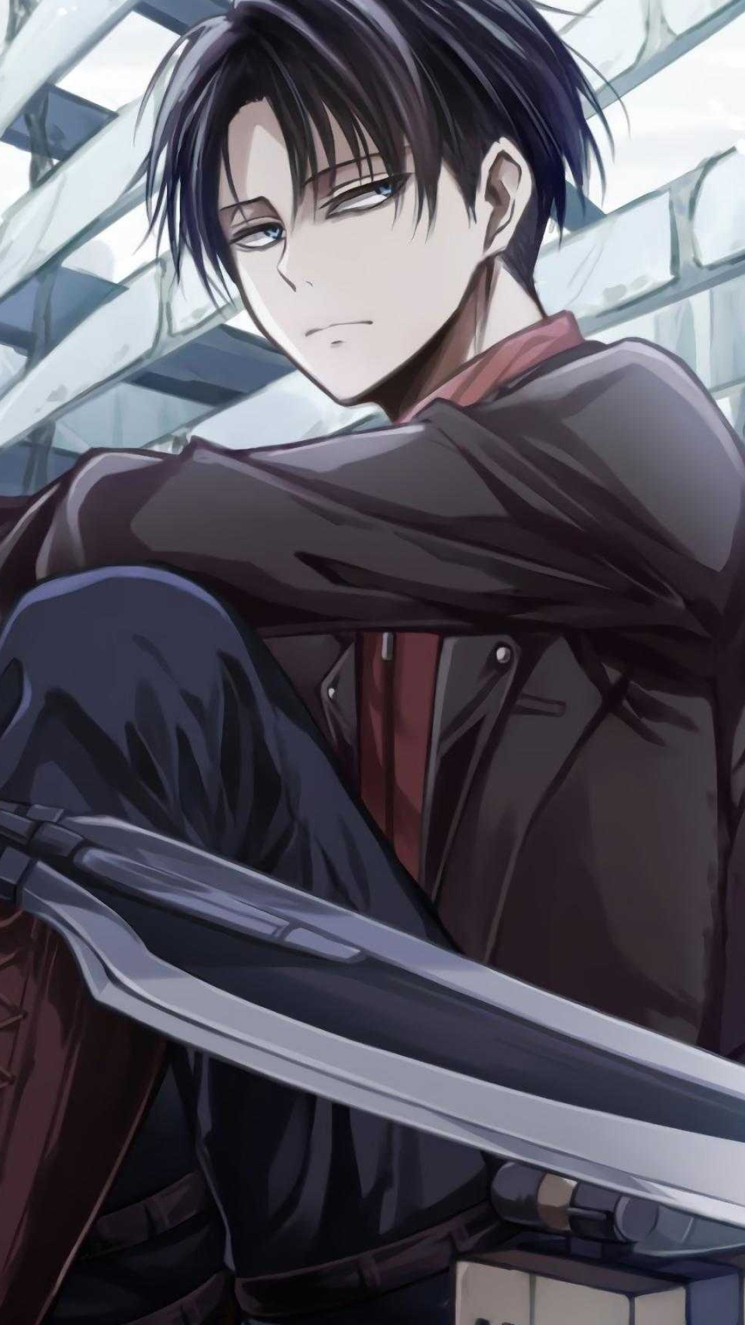 Levi Ackerman, HD wallpaper, Stunning visuals, AOT fan, 1080x1920 Full HD Phone