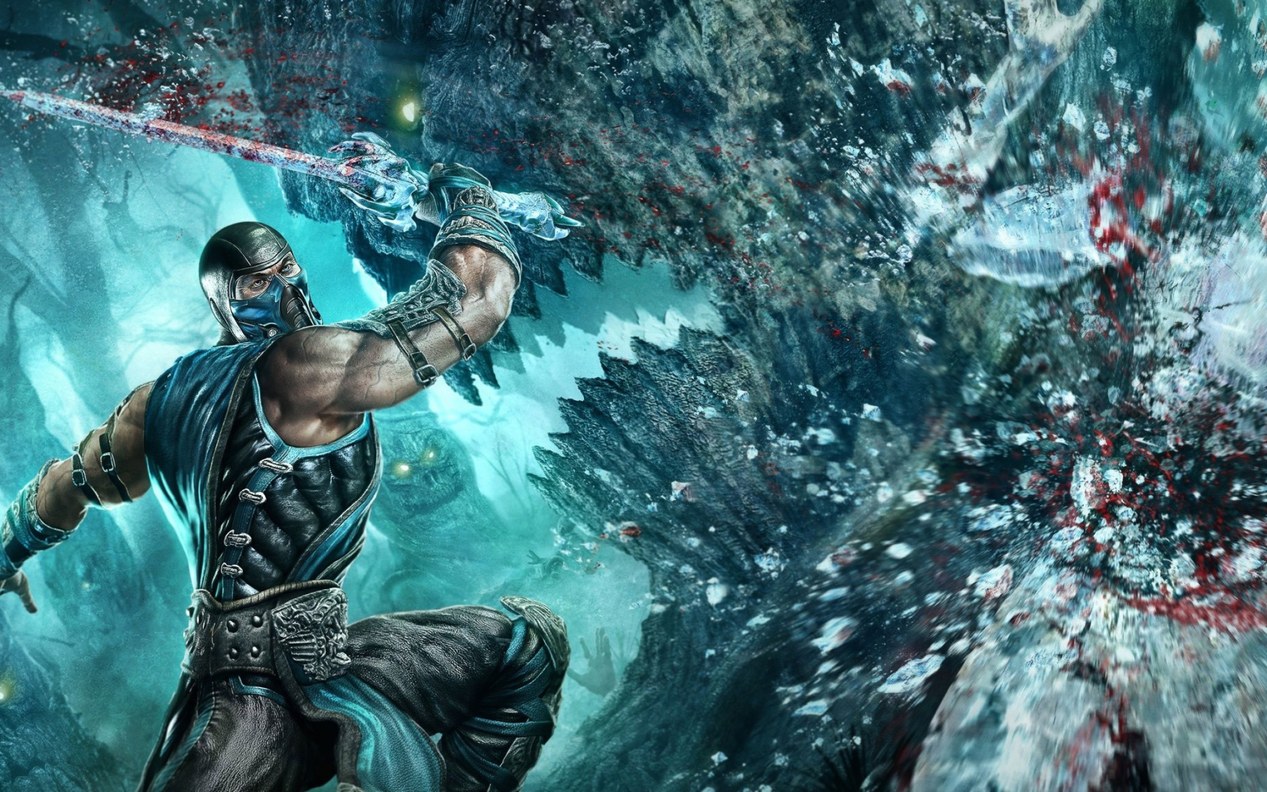 MK9 Sub-Zero, Top free backgrounds, Mortal Kombat, 2560x1600 HD Desktop