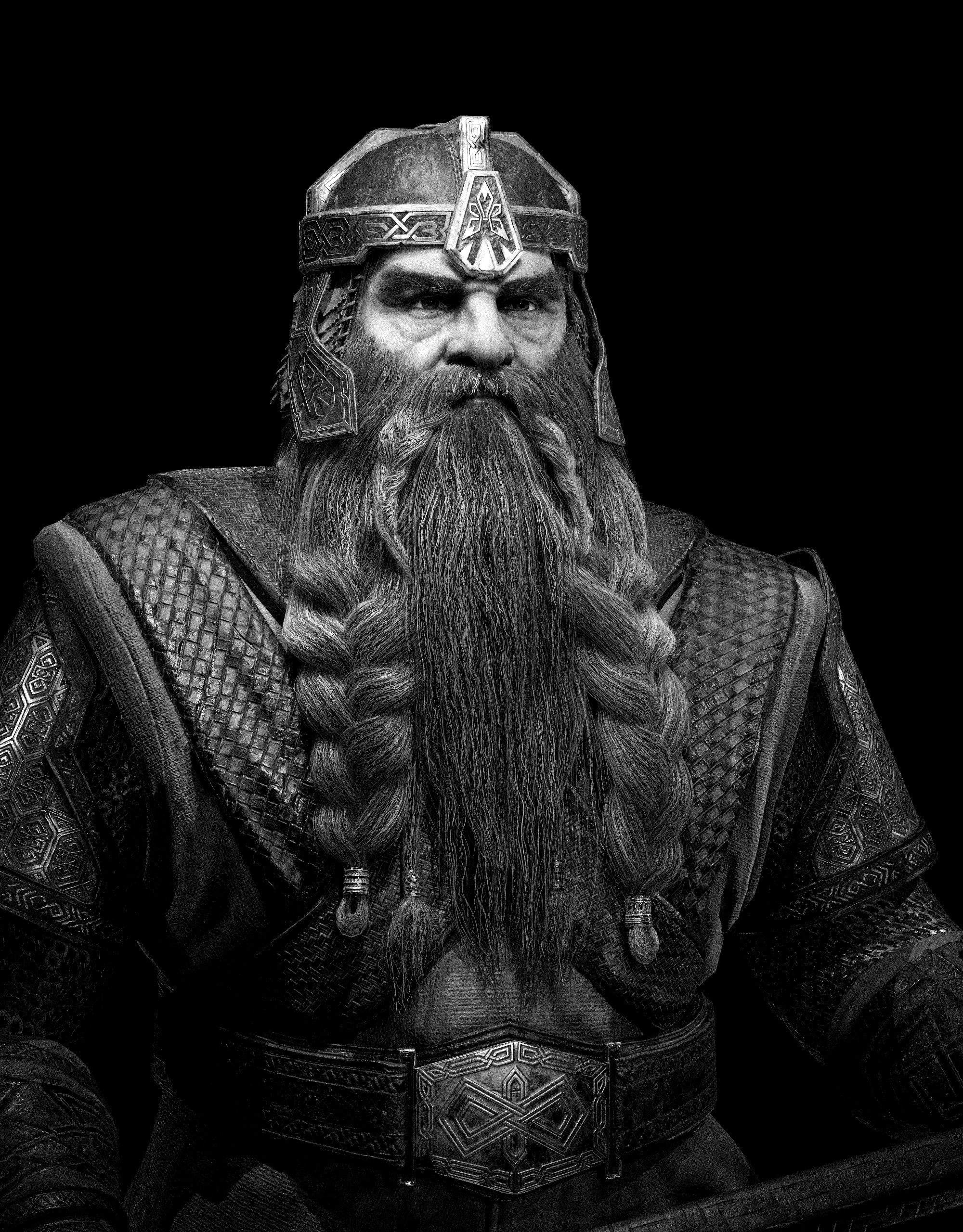 Monochrome, Gimli Wallpaper, 2000x2560 HD Phone