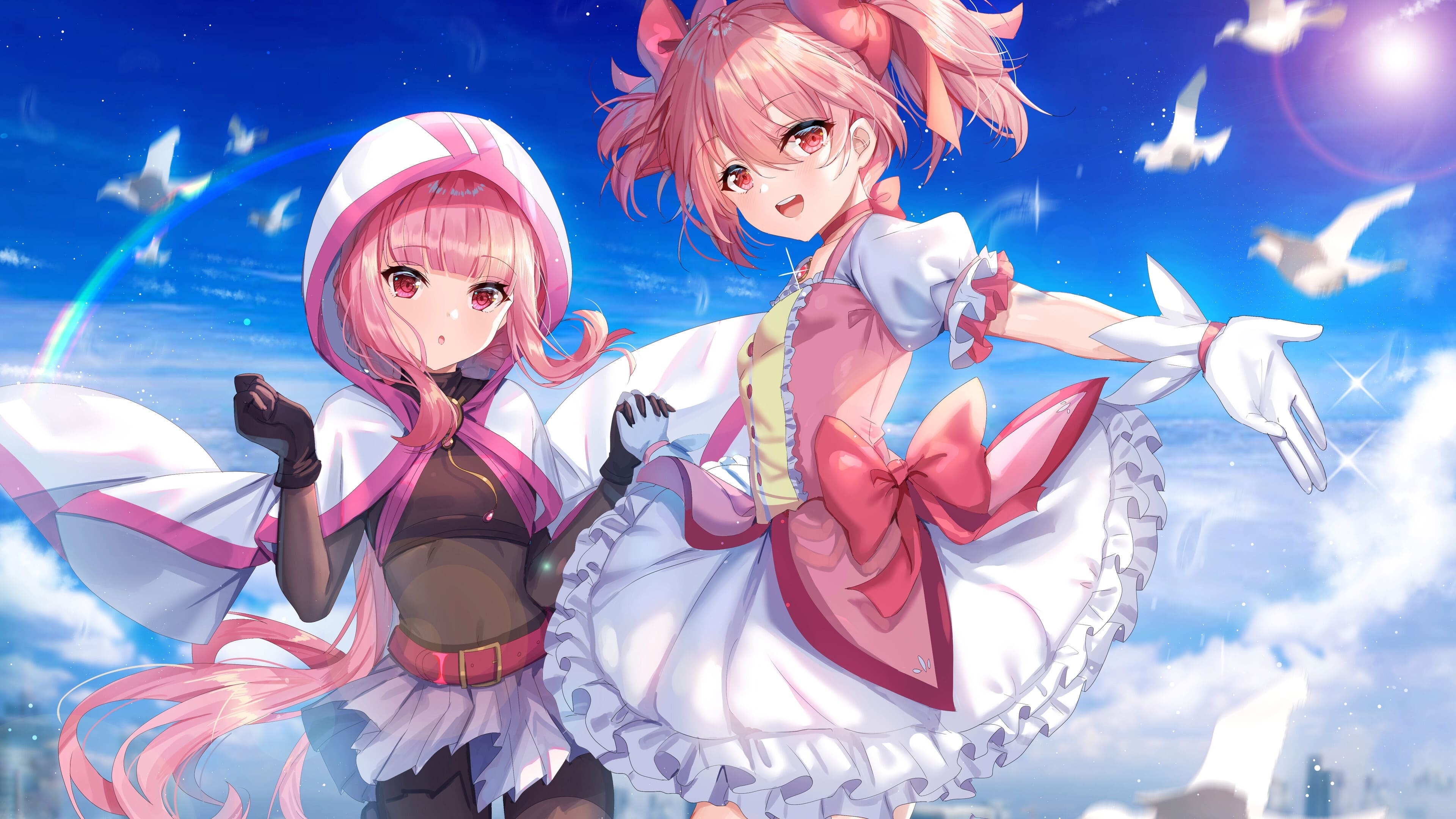 Iroha and Madoka, Madoka Magica Wallpaper, 3840x2160 4K Desktop