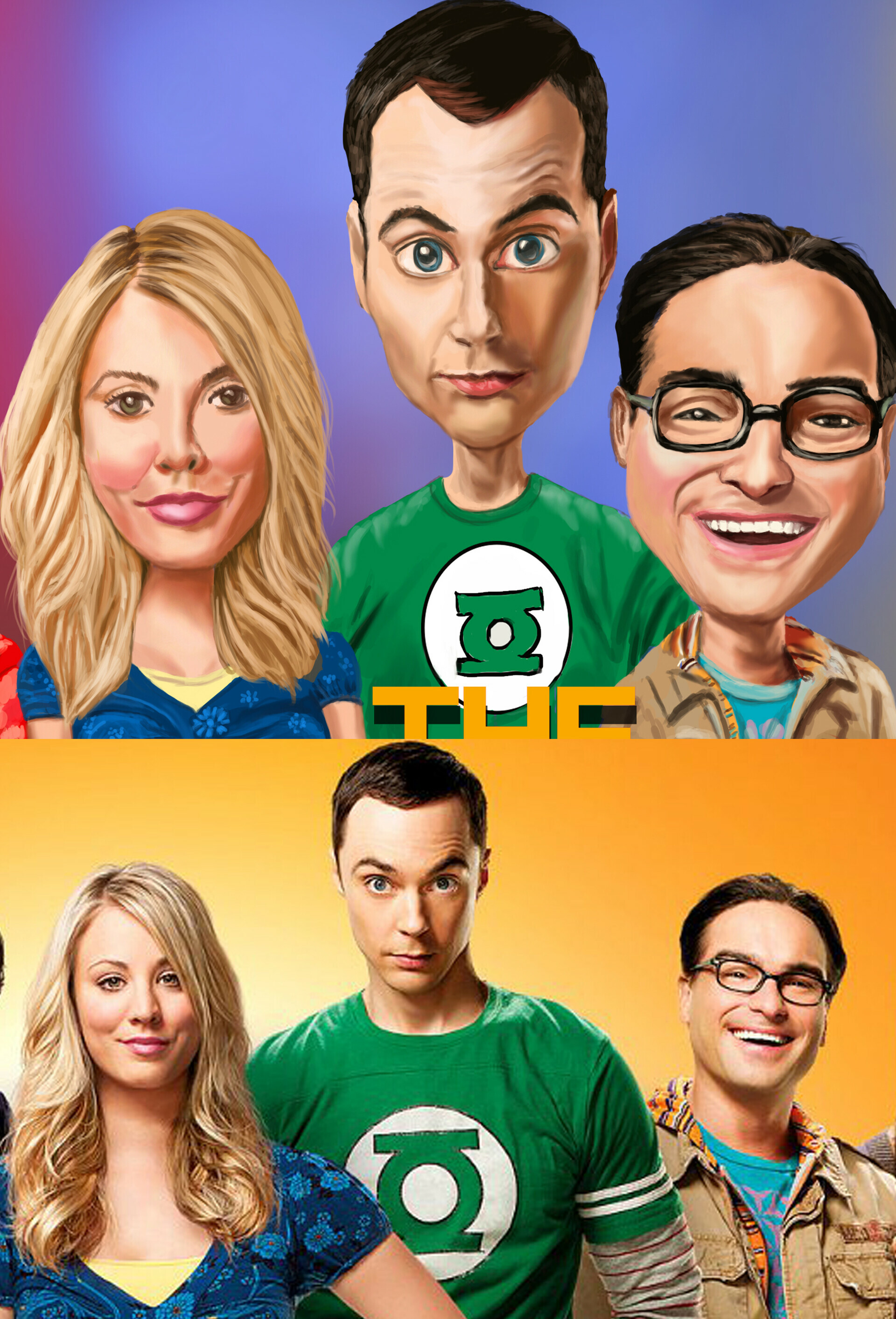 Caricature, The Big Bang Theory Wallpaper, 1920x2830 HD Phone
