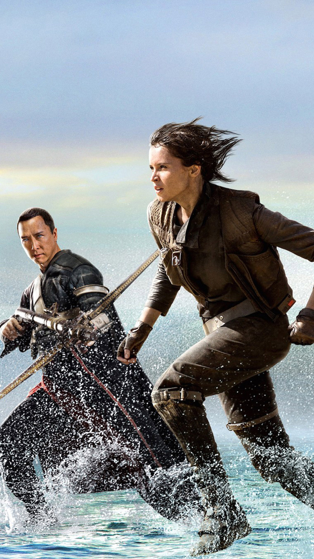 Rogue One, Intergalactic battle, Superstar ensemble, Sci-fi adventure, 1080x1920 Full HD Phone