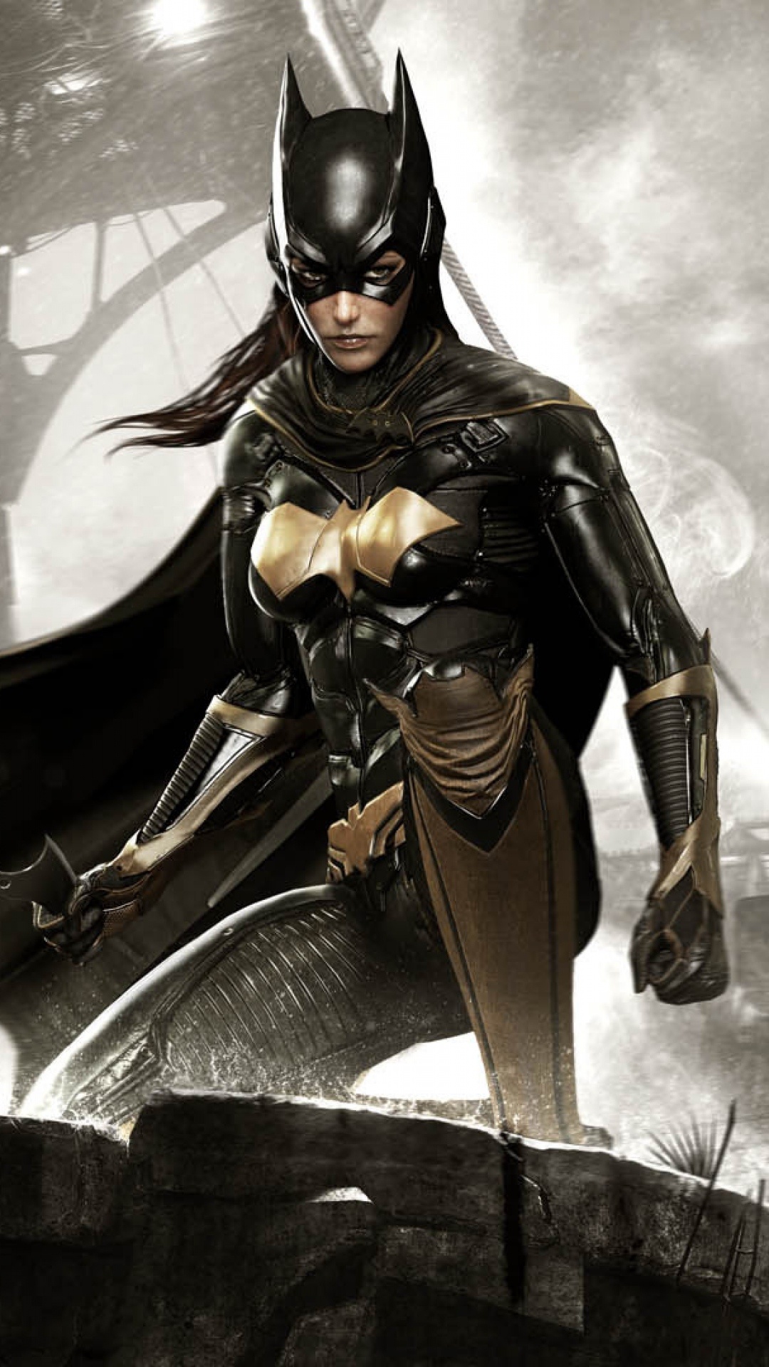 Batman Arkham Knight, Batgirl, Mobile Wallpaper, 1080x1920 Full HD Phone