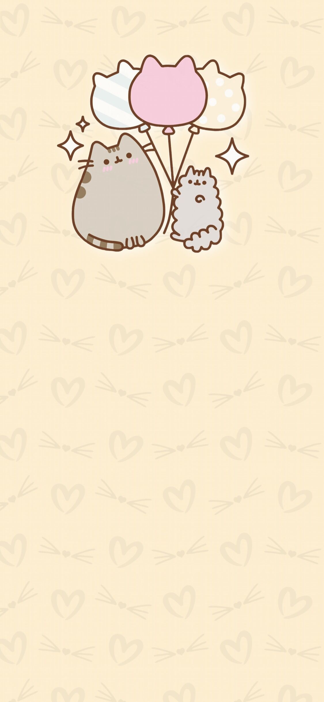 Pusheen the Cat, Stormy the Cat, Cat shaped balloons, HD Phone wallpaper