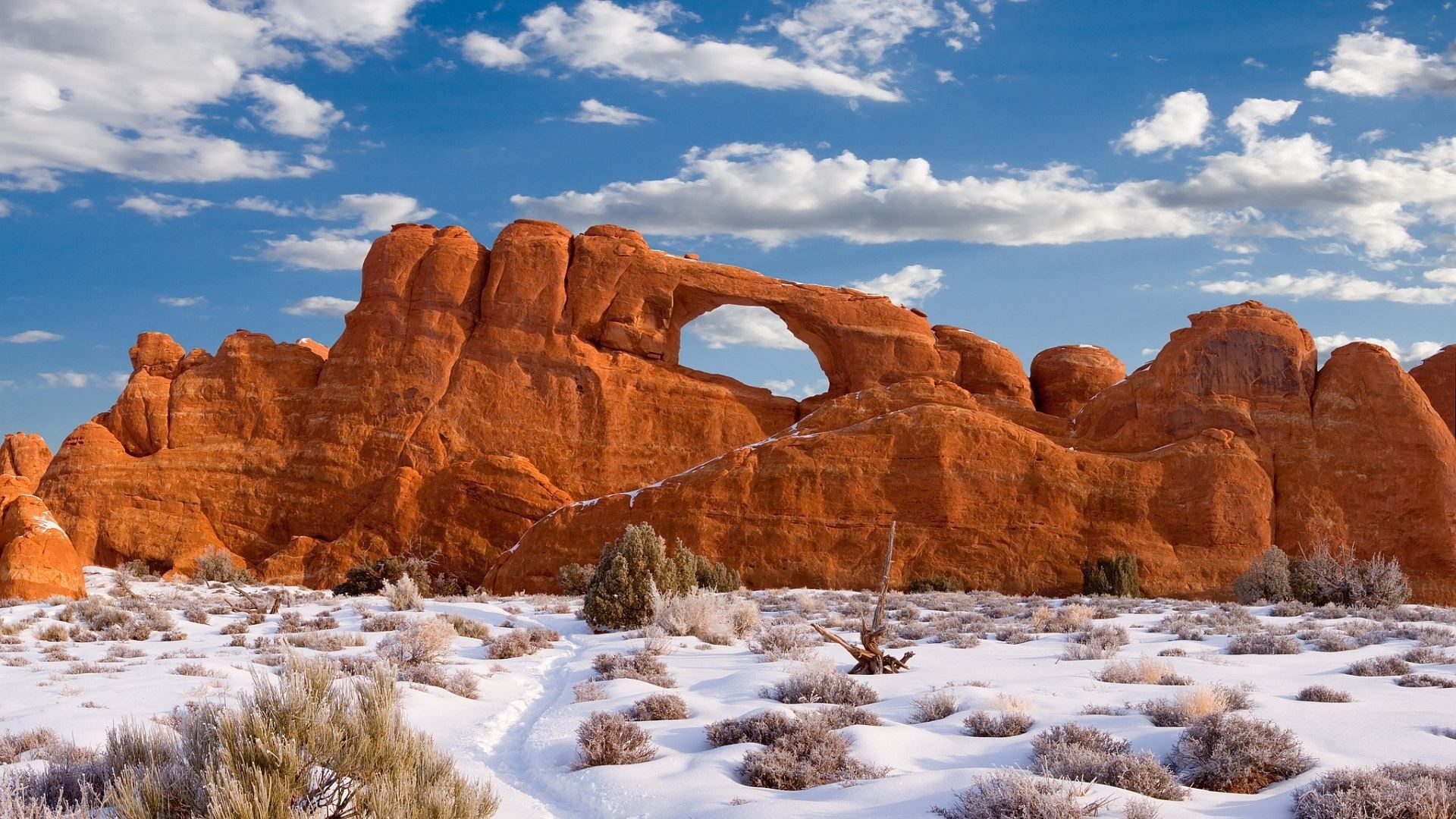 Skyline Arch, Arches National Park Wallpaper, 1920x1080 Full HD Desktop