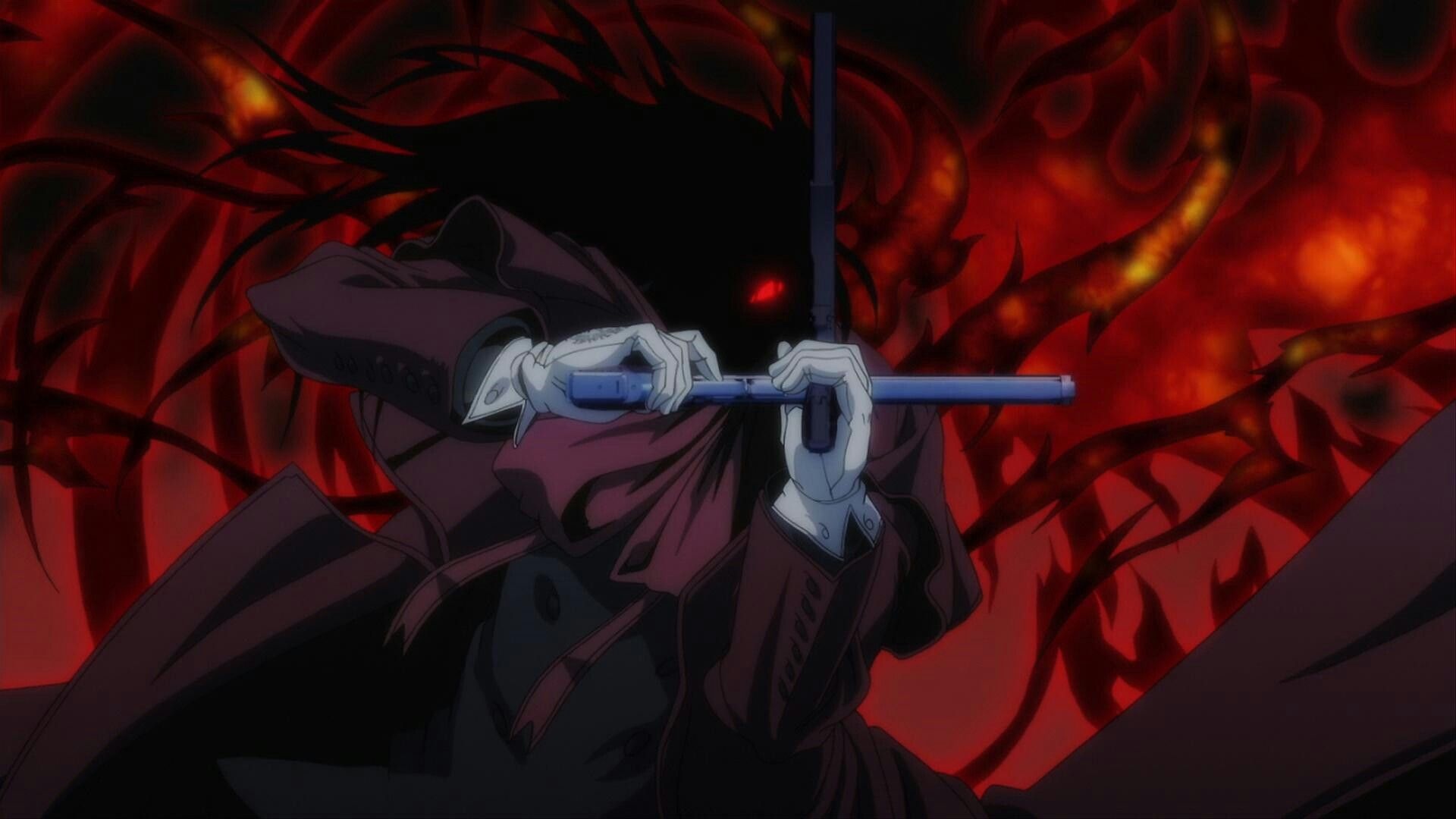 Hellsing anime, Vampire concept, Manga adaptation, Gothic atmosphere, 1920x1080 Full HD Desktop