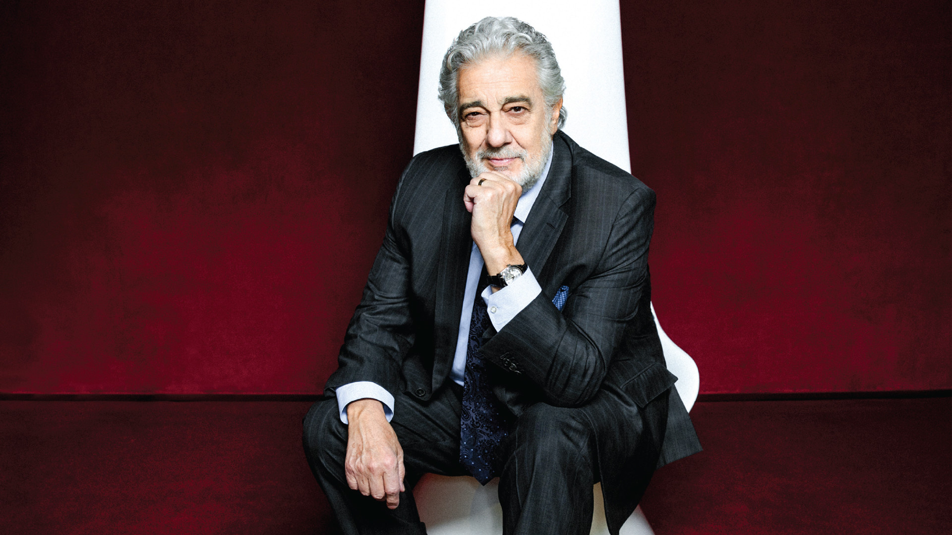 Placido Domingo, Celebrated artist, Operatic greatness, Musician's talent, 1920x1080 Full HD Desktop