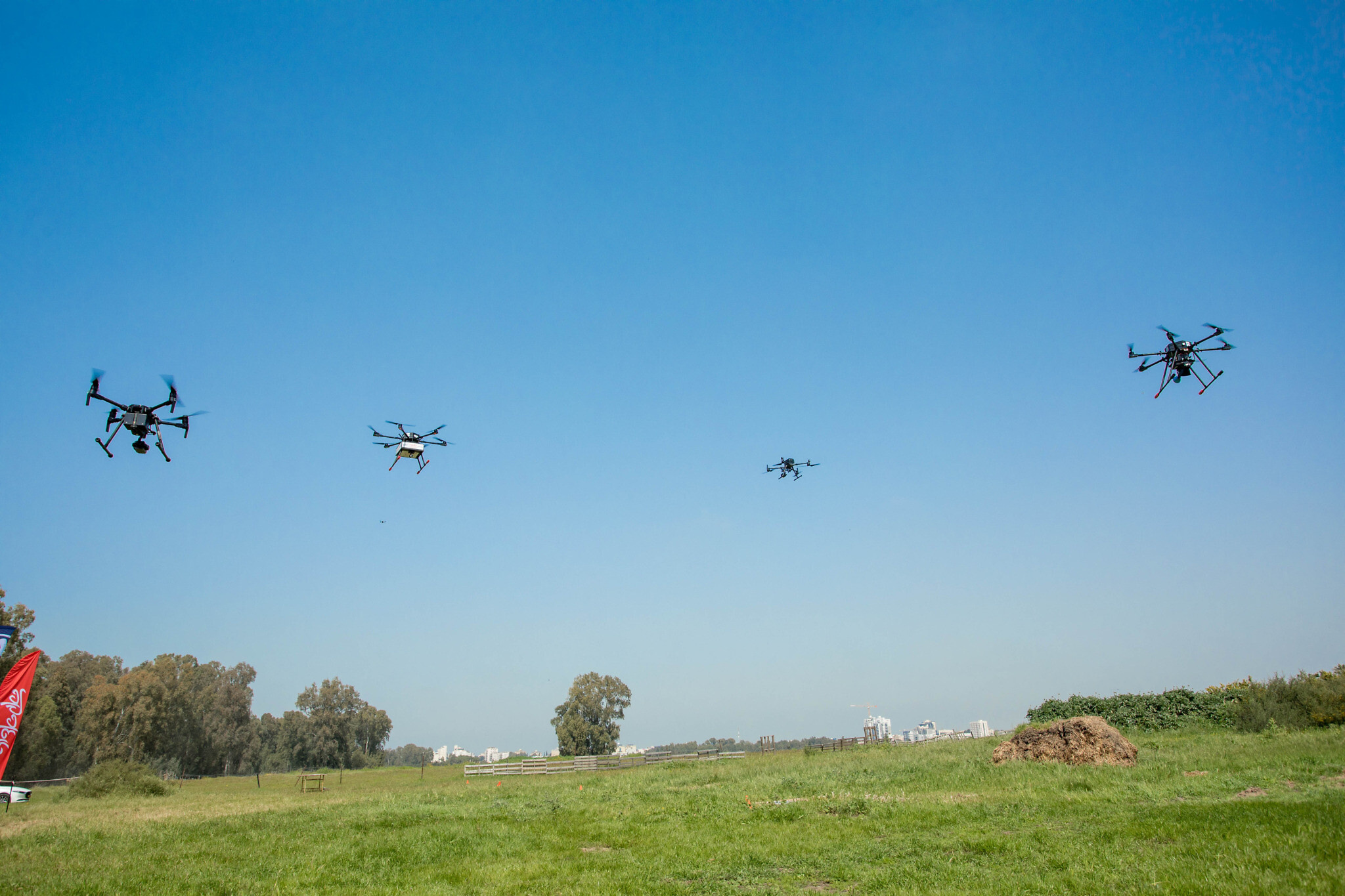 Israel's delivery drone pilot, Network of aerial drones, Revolutionary transportation system, Innovative technology, 2050x1370 HD Desktop