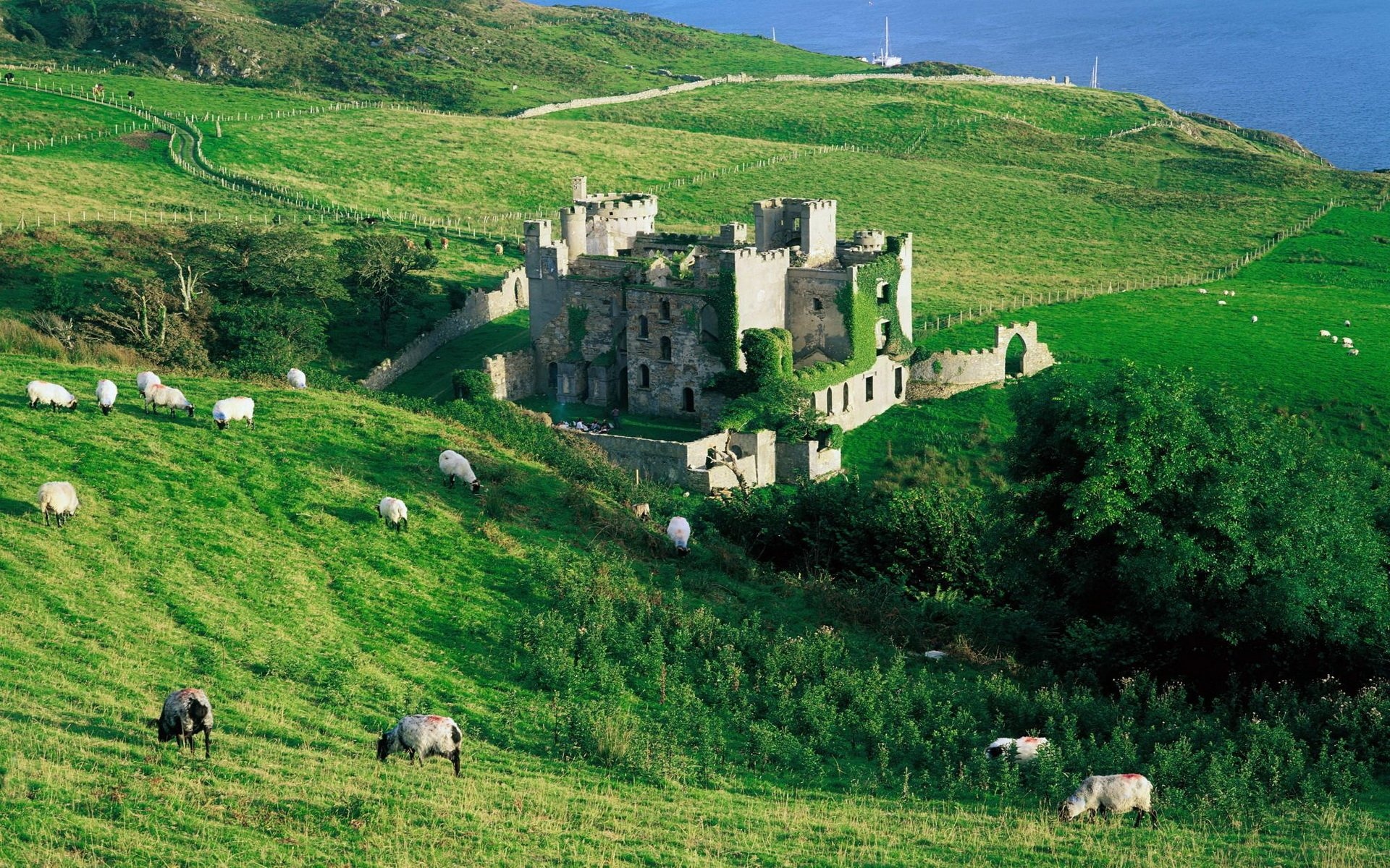 Clifden Castle, Irish Castle Wallpaper, 1920x1200 HD Desktop