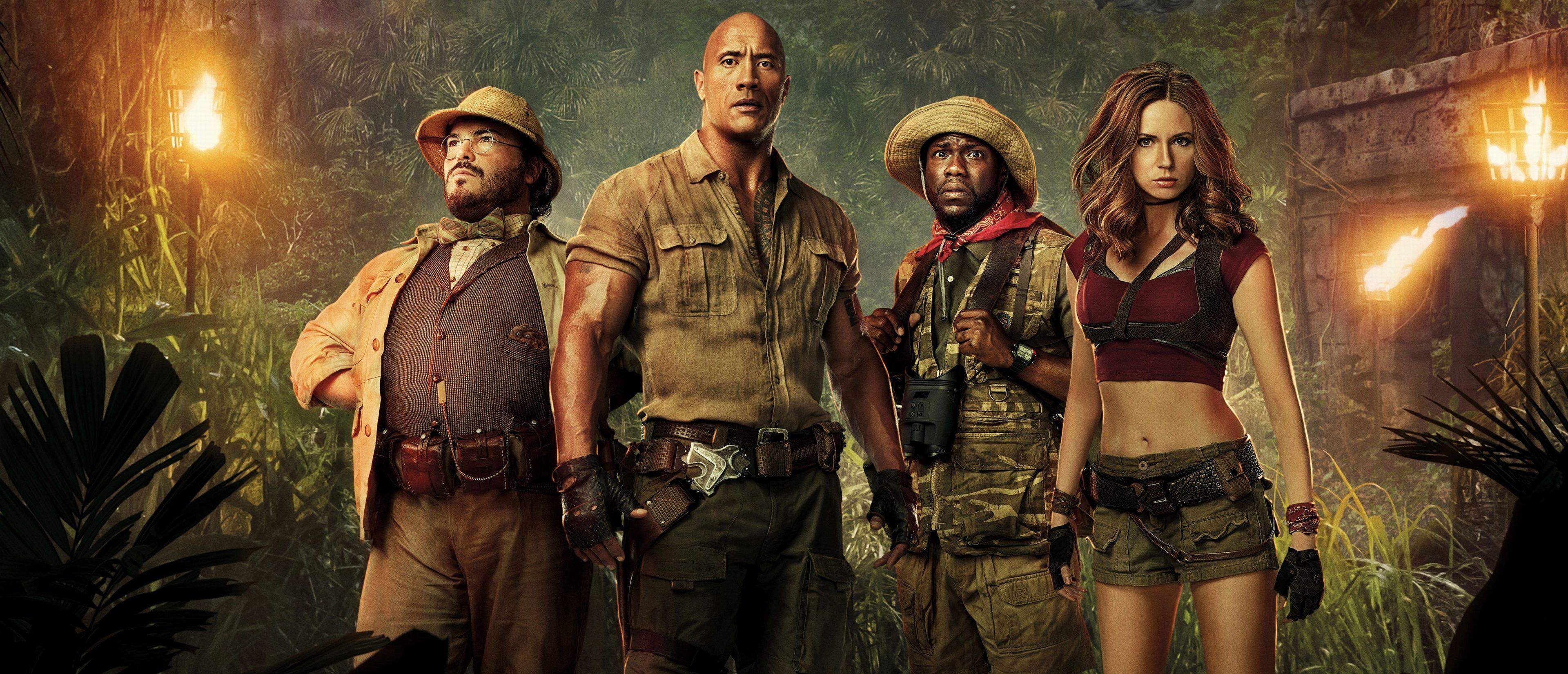 Welcome to the Jungle, Top free Jumanji, Jungle backgrounds, 3840x1660 Dual Screen Desktop