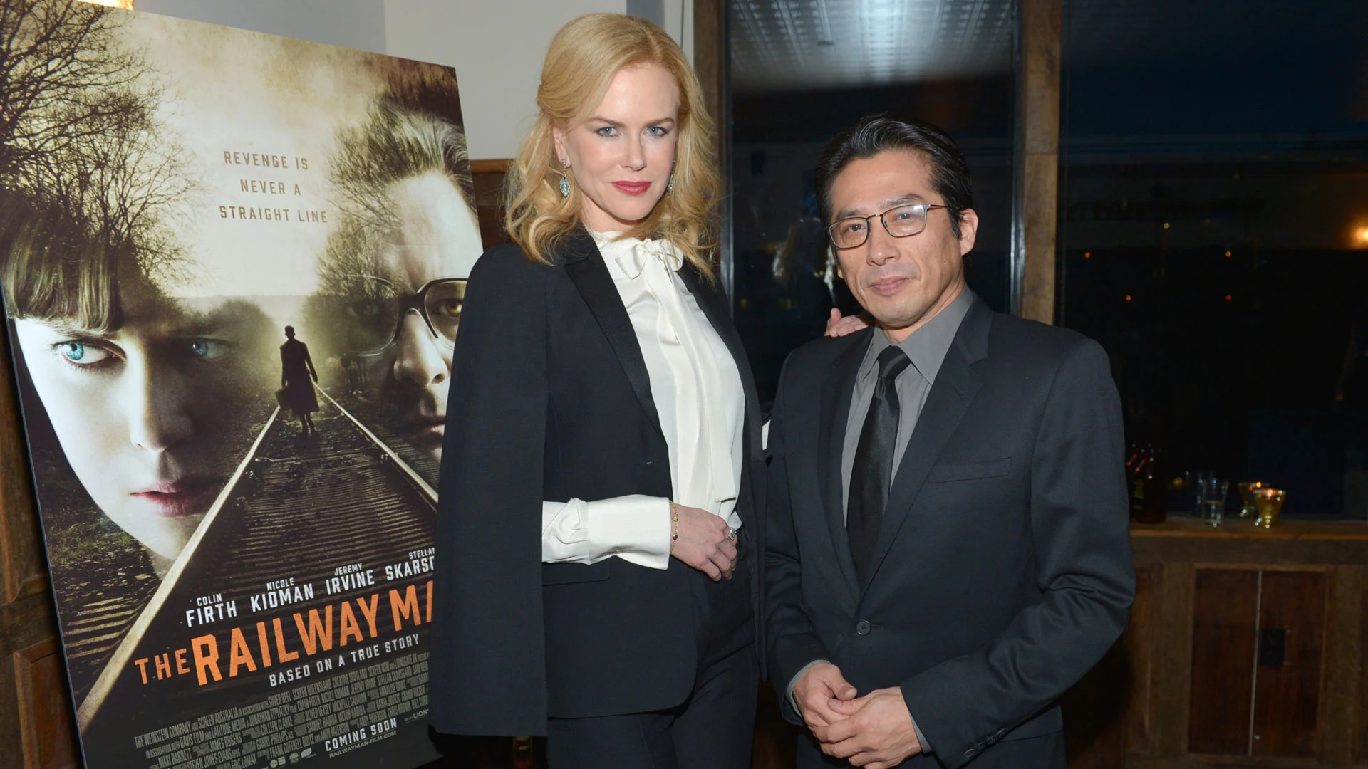 Hiroyuki Sanada, Nicole Kidman, History reconciliation, Railway man, 1920x1080 Full HD Desktop