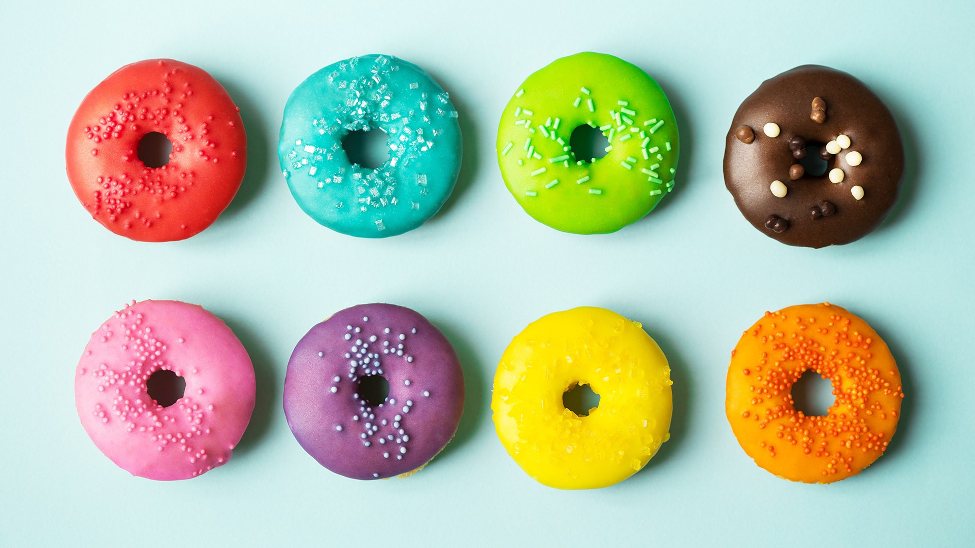 Donut wallpaper, Delicious close-up, Mouthwatering image, Tempting dessert, 1920x1080 Full HD Desktop