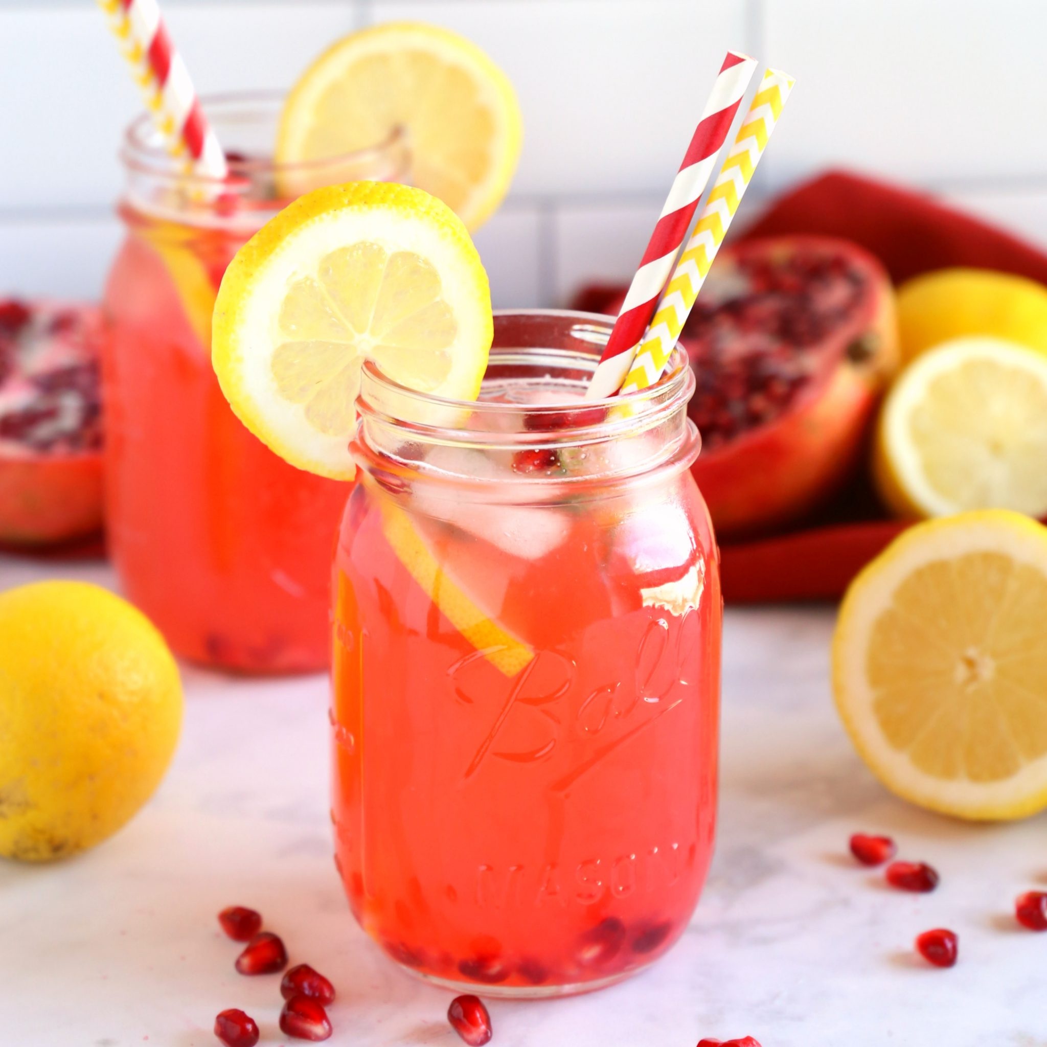 Healthy pomegranate lemonade, Refined sugar-free, Fruity beverage, Antioxidant-rich, 2050x2050 HD Phone