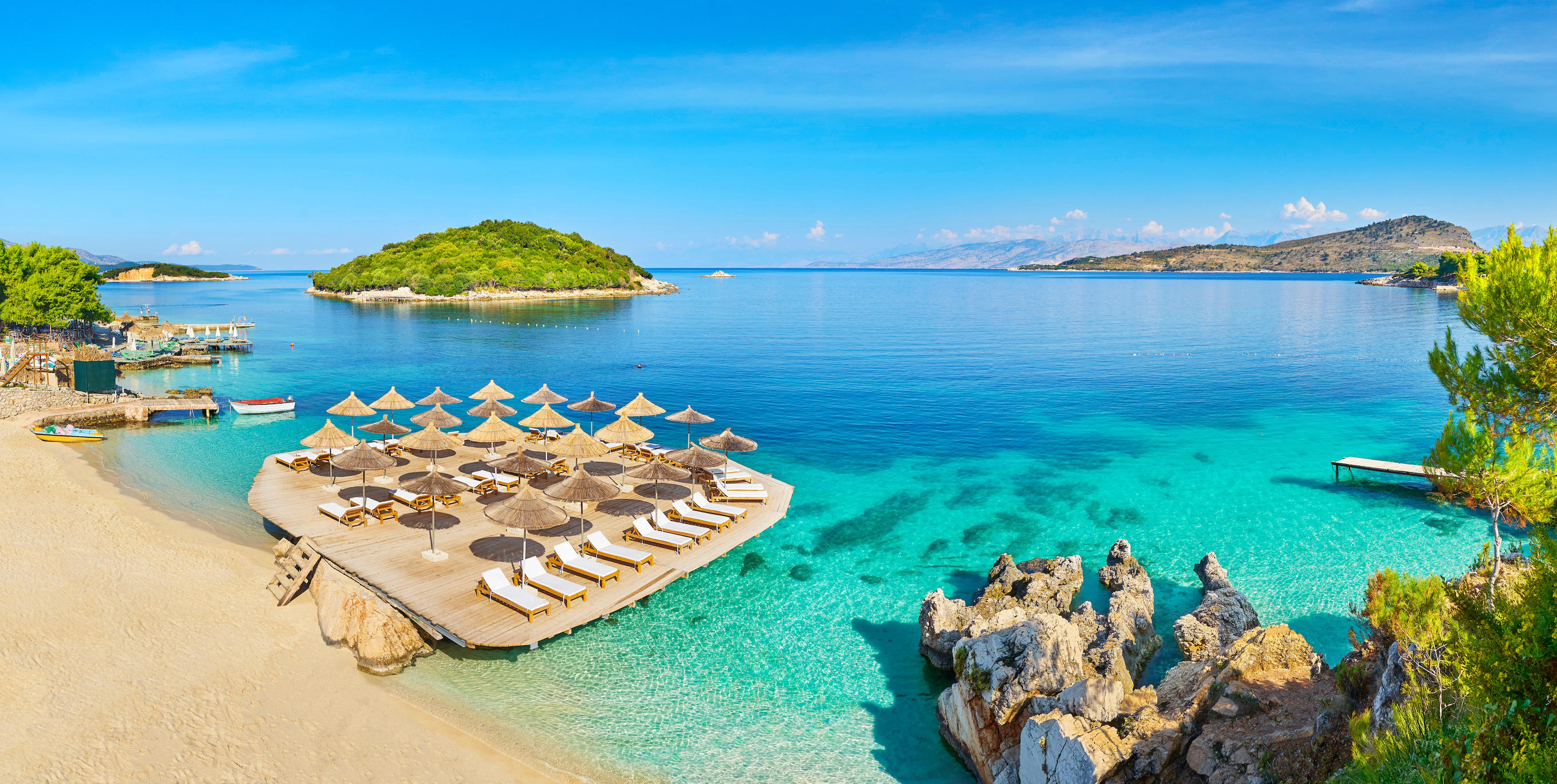 Albania, Travels, Stunning Beaches, 2720x1370 HD Desktop
