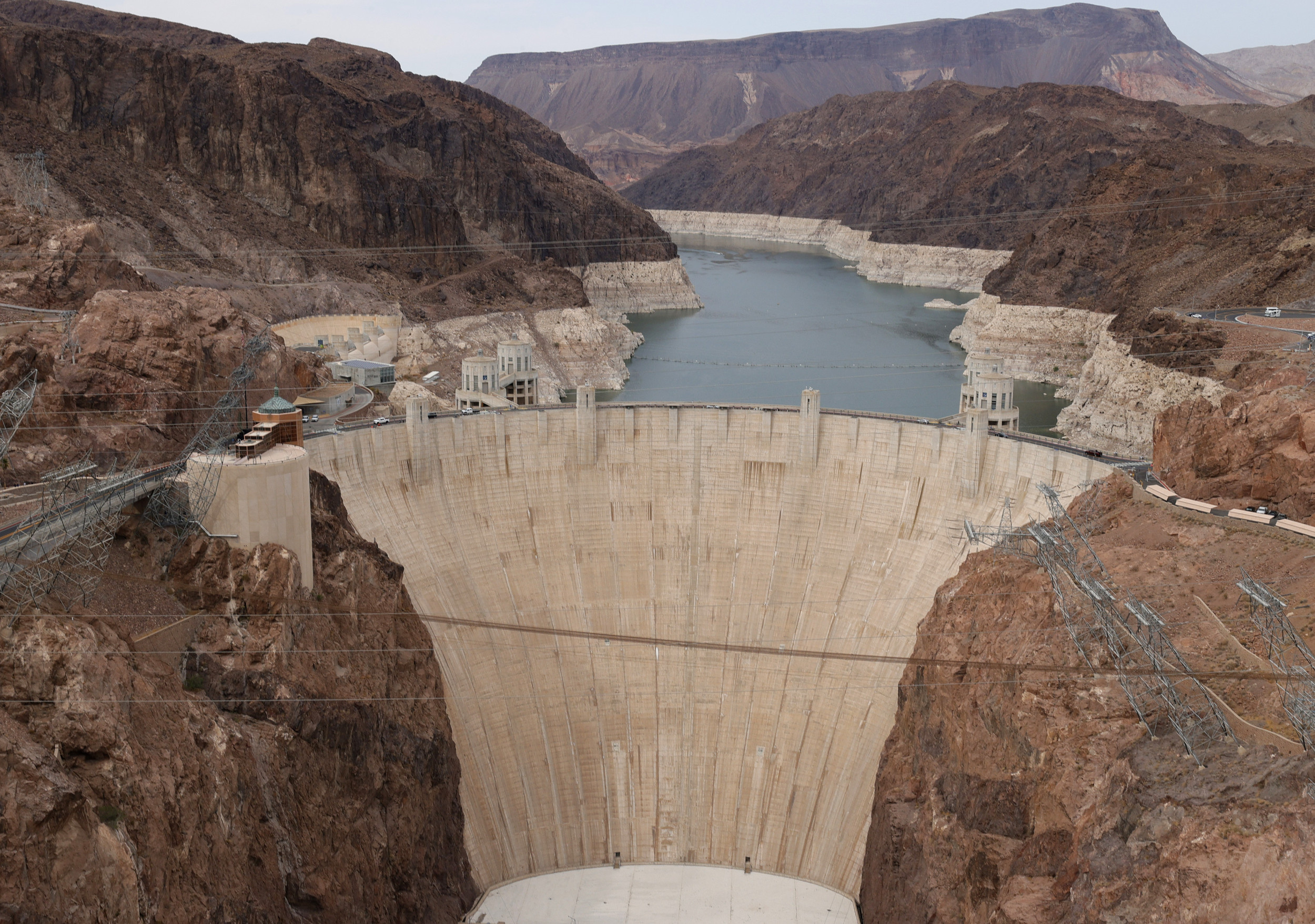 Hoover Dam, 90th anniversary, Record low water levels, Celebrates, 2500x1760 HD Desktop