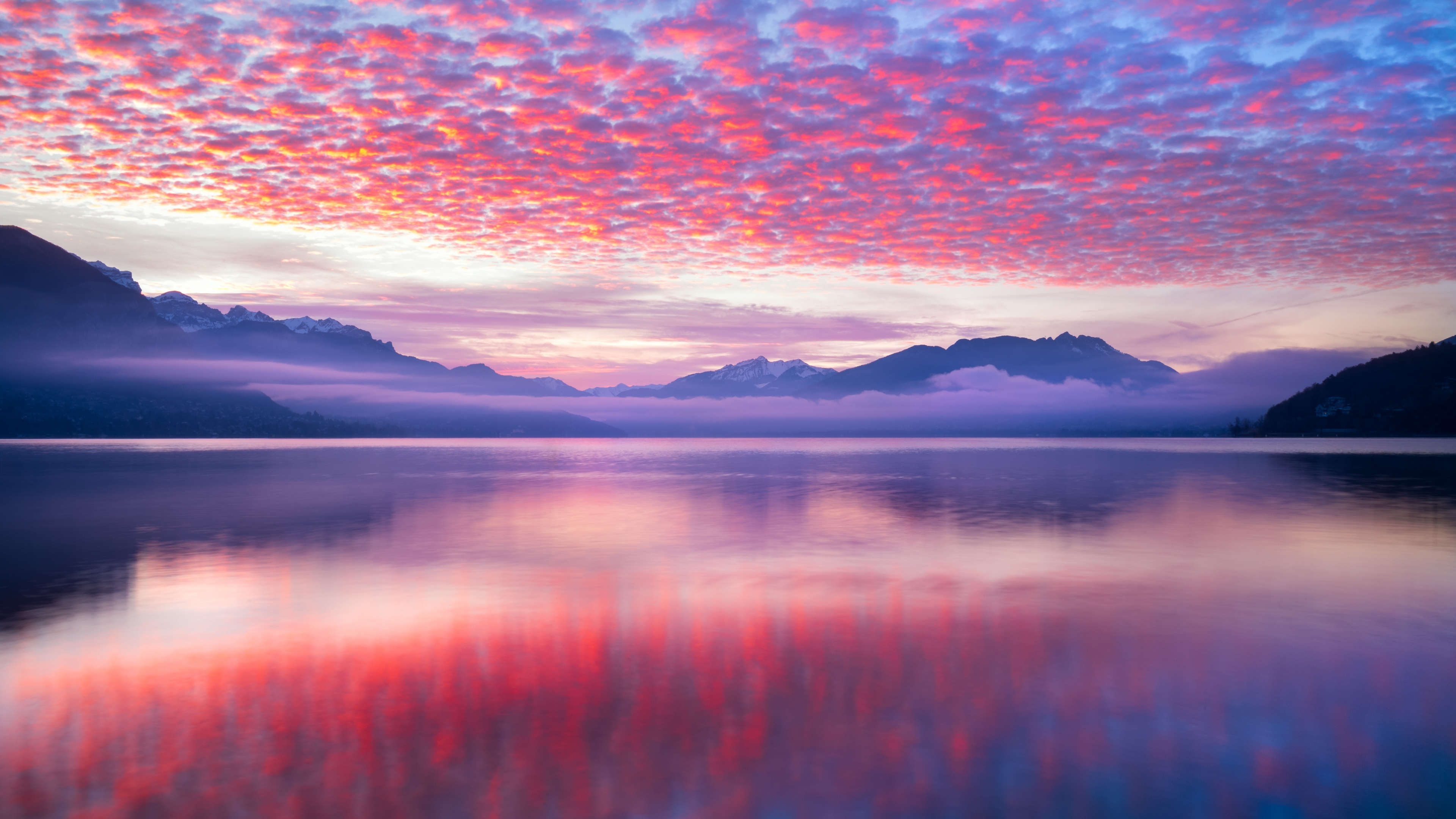 Lake, Cute Pink Wallpaper, 3840x2160 4K Desktop