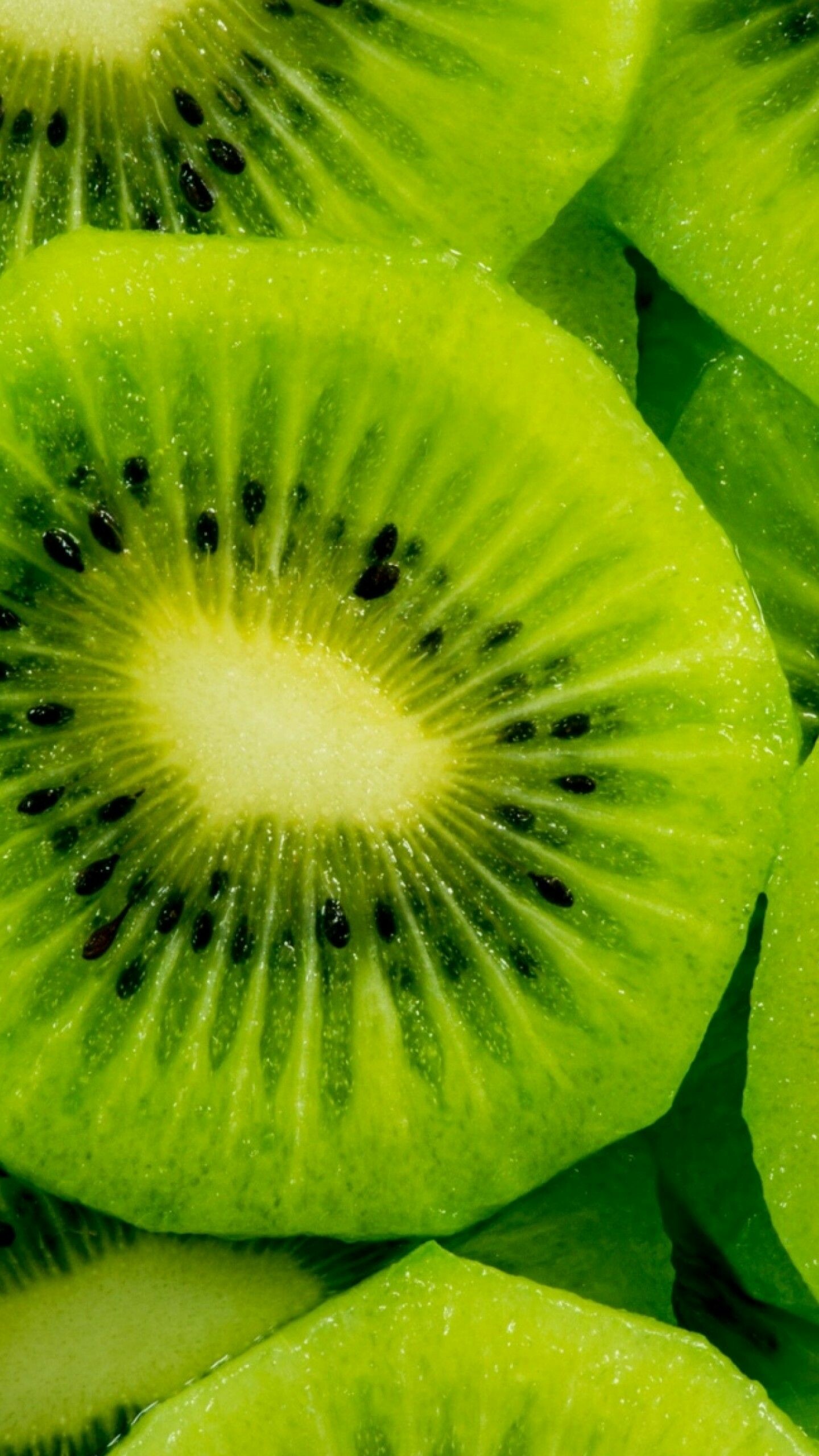 Kiwi delight, Exotic fruit, Vibrant green, Tropical treat, 1440x2560 HD Phone