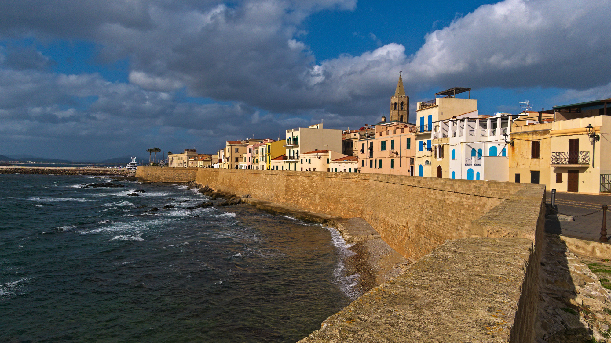 Alghero, Catalan town, Sardinian charm, Unique culture, 2000x1130 HD Desktop