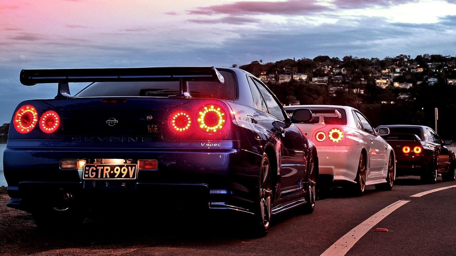 Skyline Trio, Skyline Car Wallpaper, 1920x1080 Full HD Desktop