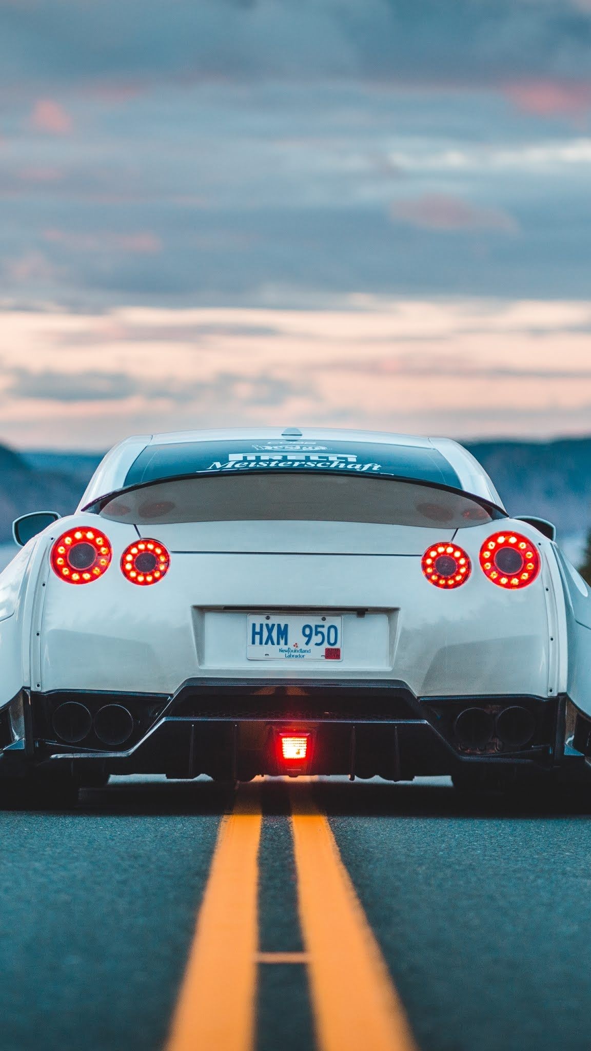 Brake Lights, GT-R Wallpaper, 1160x2050 HD Phone