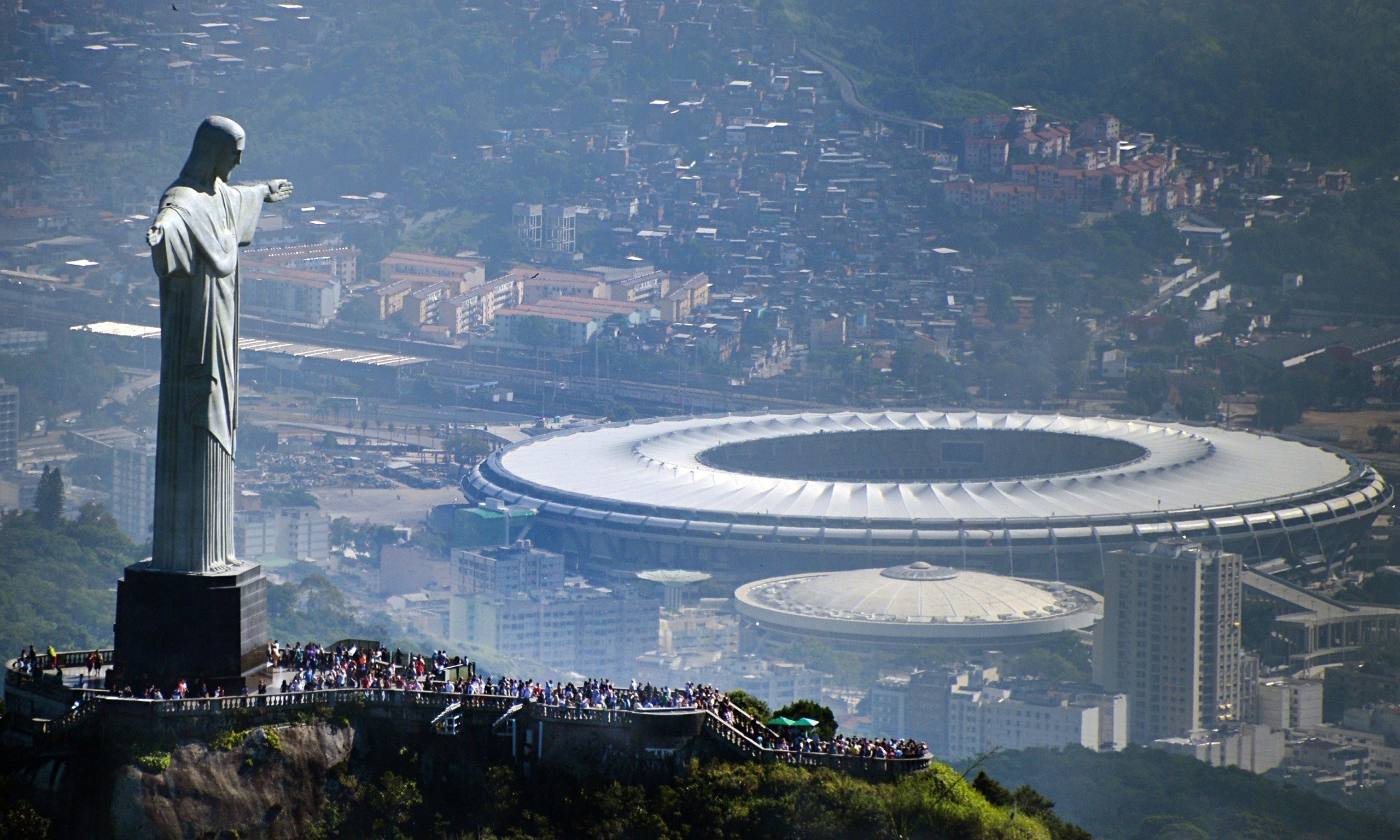 Maracana Stadium, Corcovado Mountain Wallpaper, 2560x1540 HD Desktop