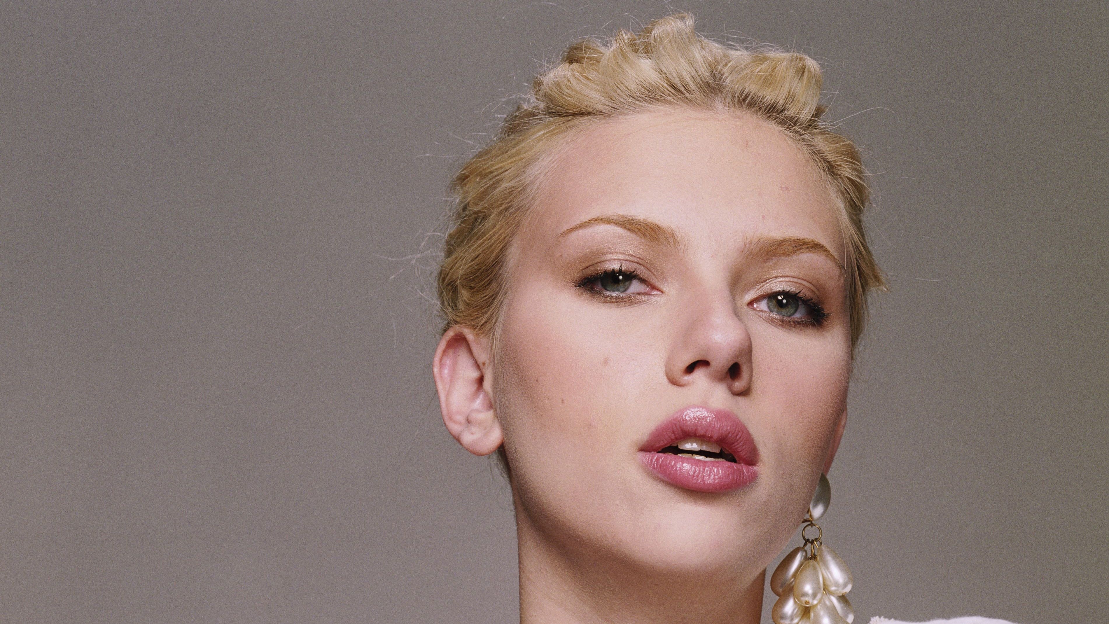 Scarlett Johansson, Face wallpapers, Celebs, 3810x2140 HD Desktop