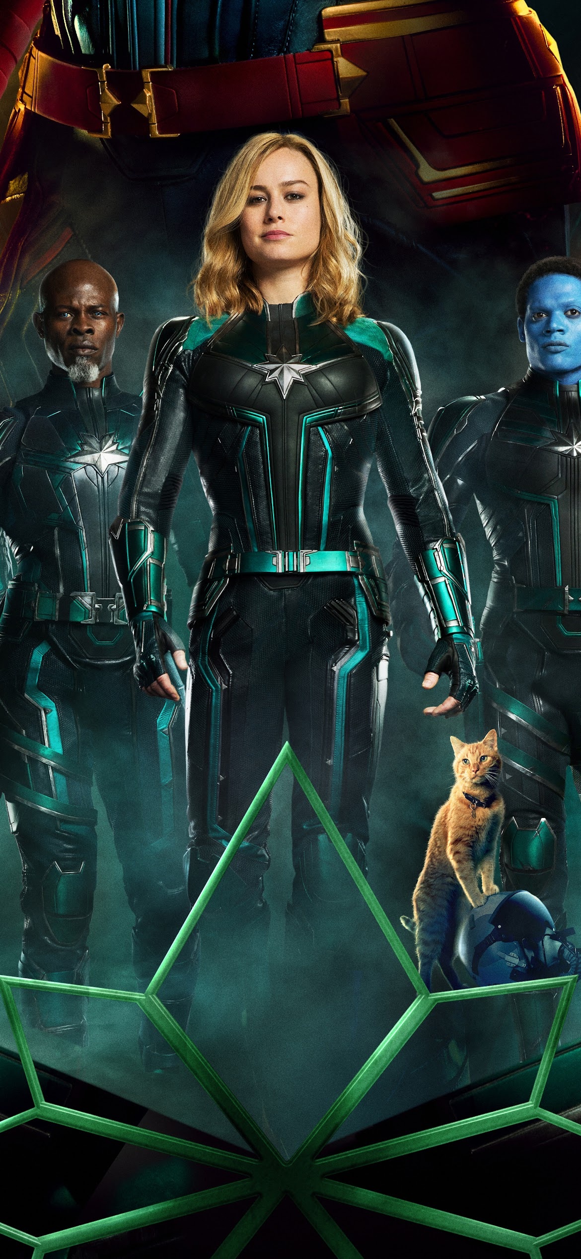 Brie Larson, Captain Marvel, Film Cast, Desktop, 1170x2540 HD Phone