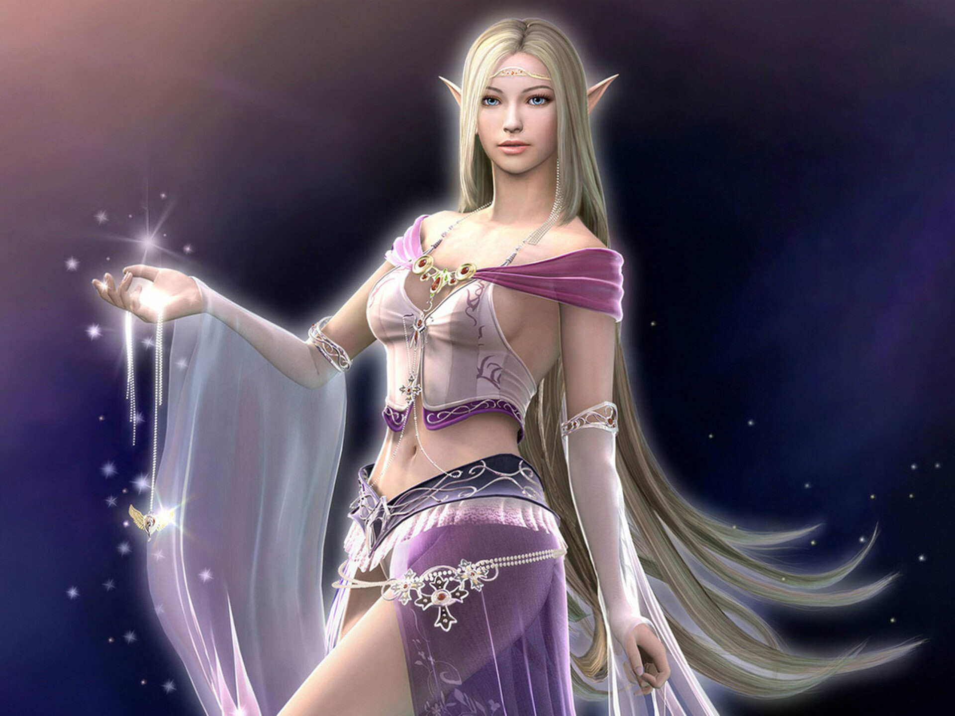 Elven woman, Fantasy lady, Artistic beauty, Captivating wallpaper, 1920x1440 HD Desktop