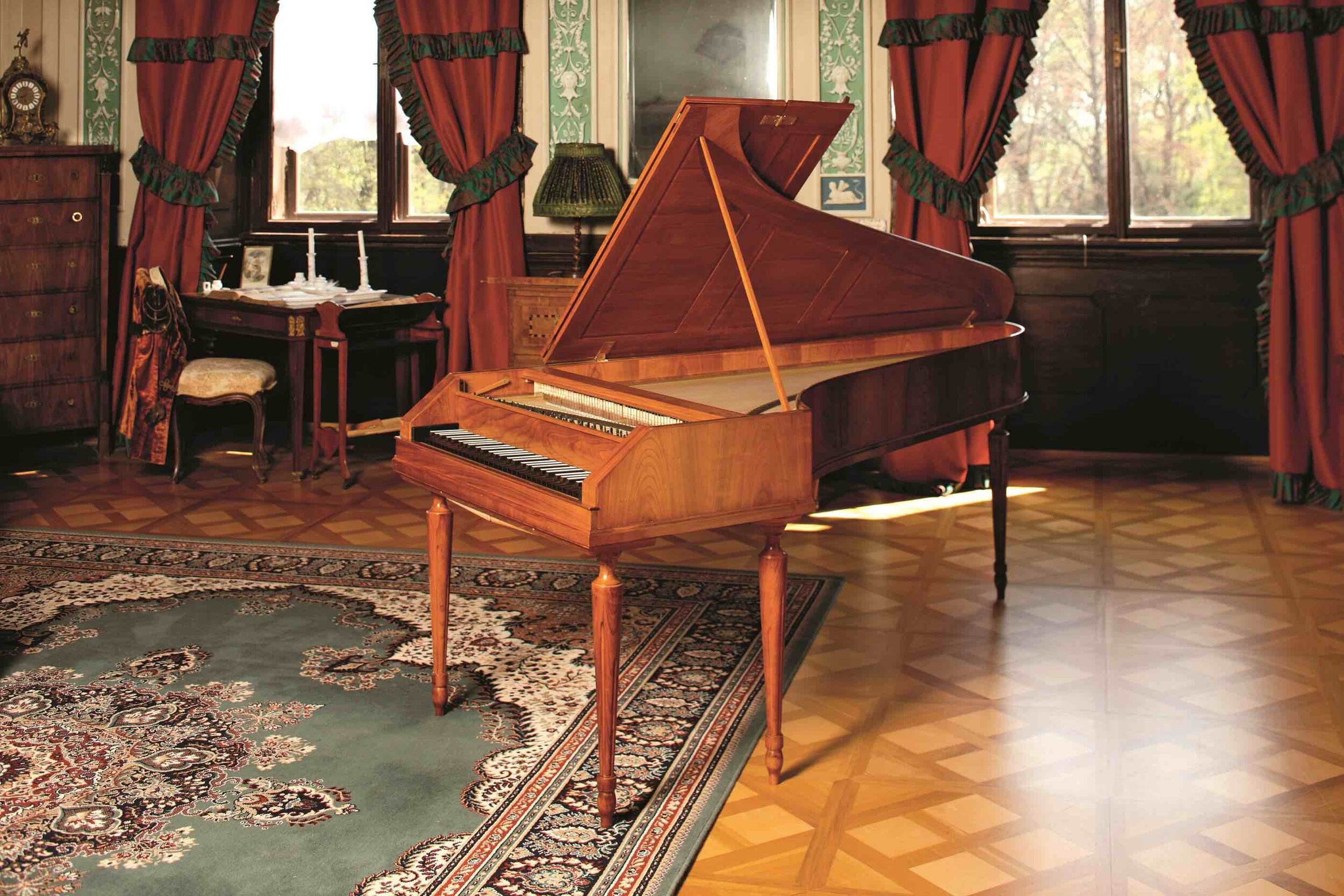 fortepiano construction, meticulous craftsmanship, historic methods, instrument mastery, 2500x1670 HD Desktop