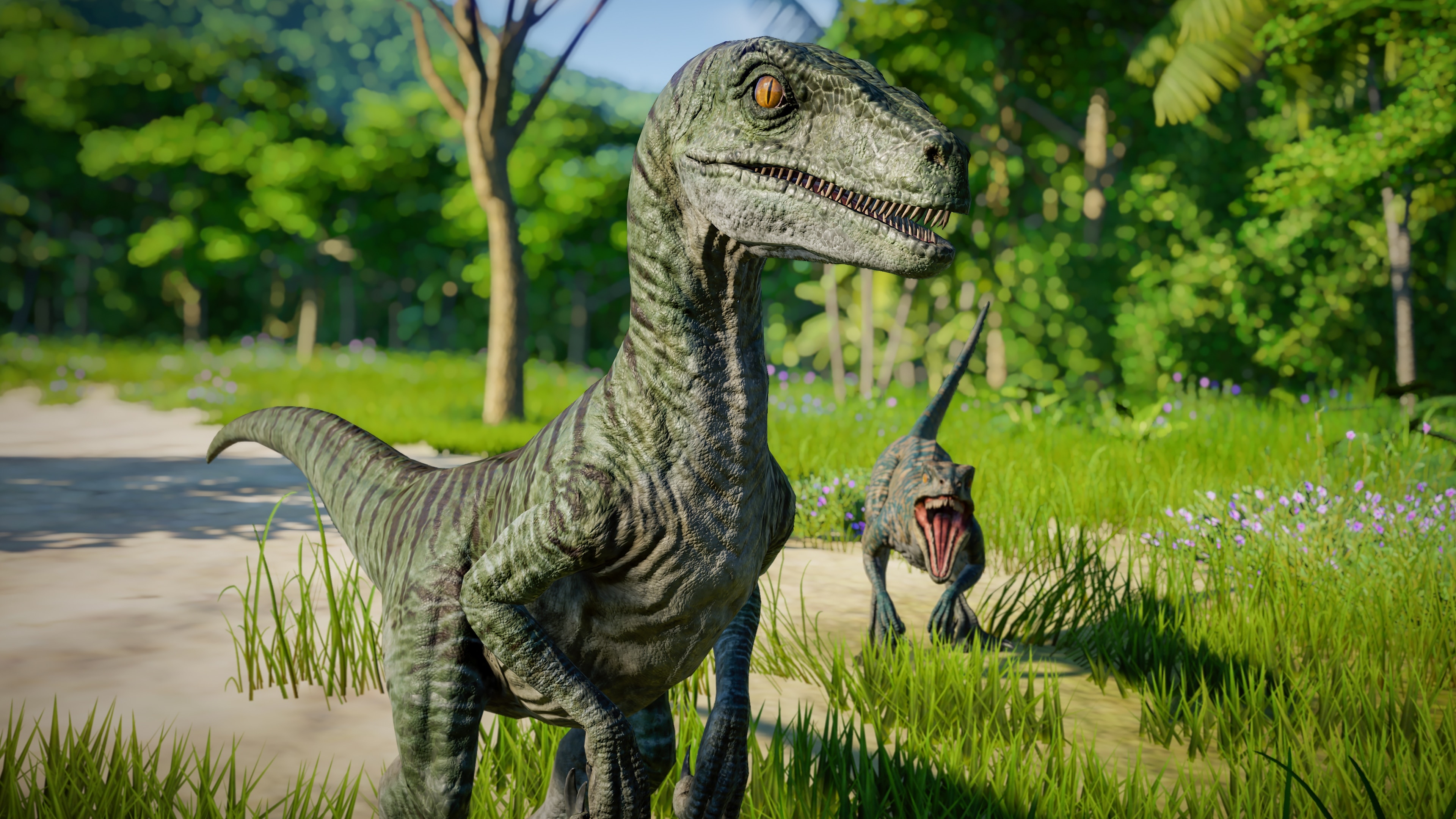 Jurassic World Evolution, Velociraptor aspect collection, Video game, Captivating gameplay, 3840x2160 4K Desktop