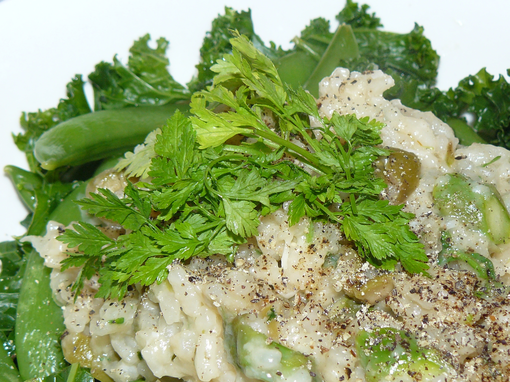 Chervil, Asparagus lemon risotto, Veggie runners, 2050x1540 HD Desktop