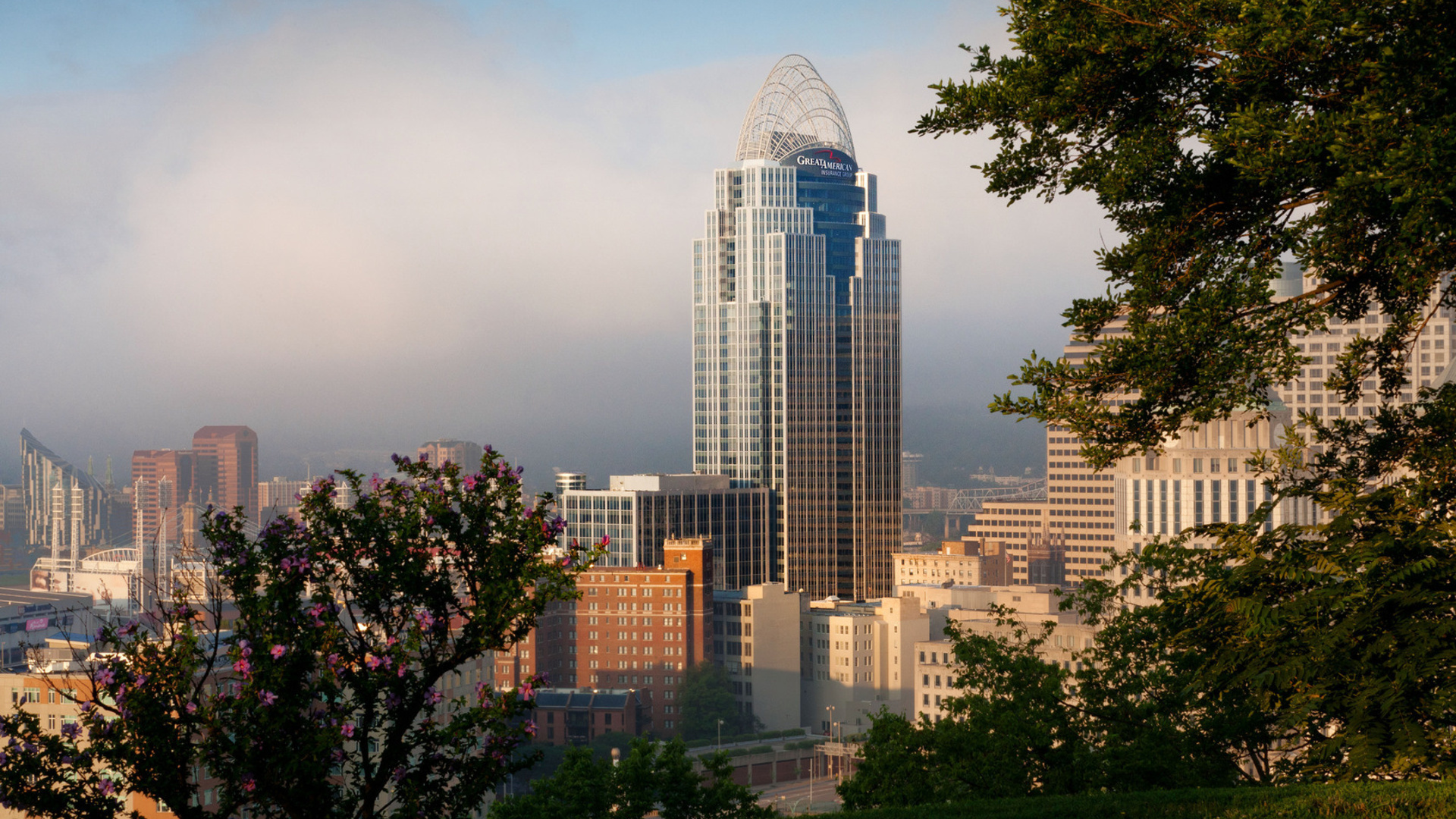 Cincinnati Skyline, Travels, HD wallpaper, Background image, 1920x1080 Full HD Desktop