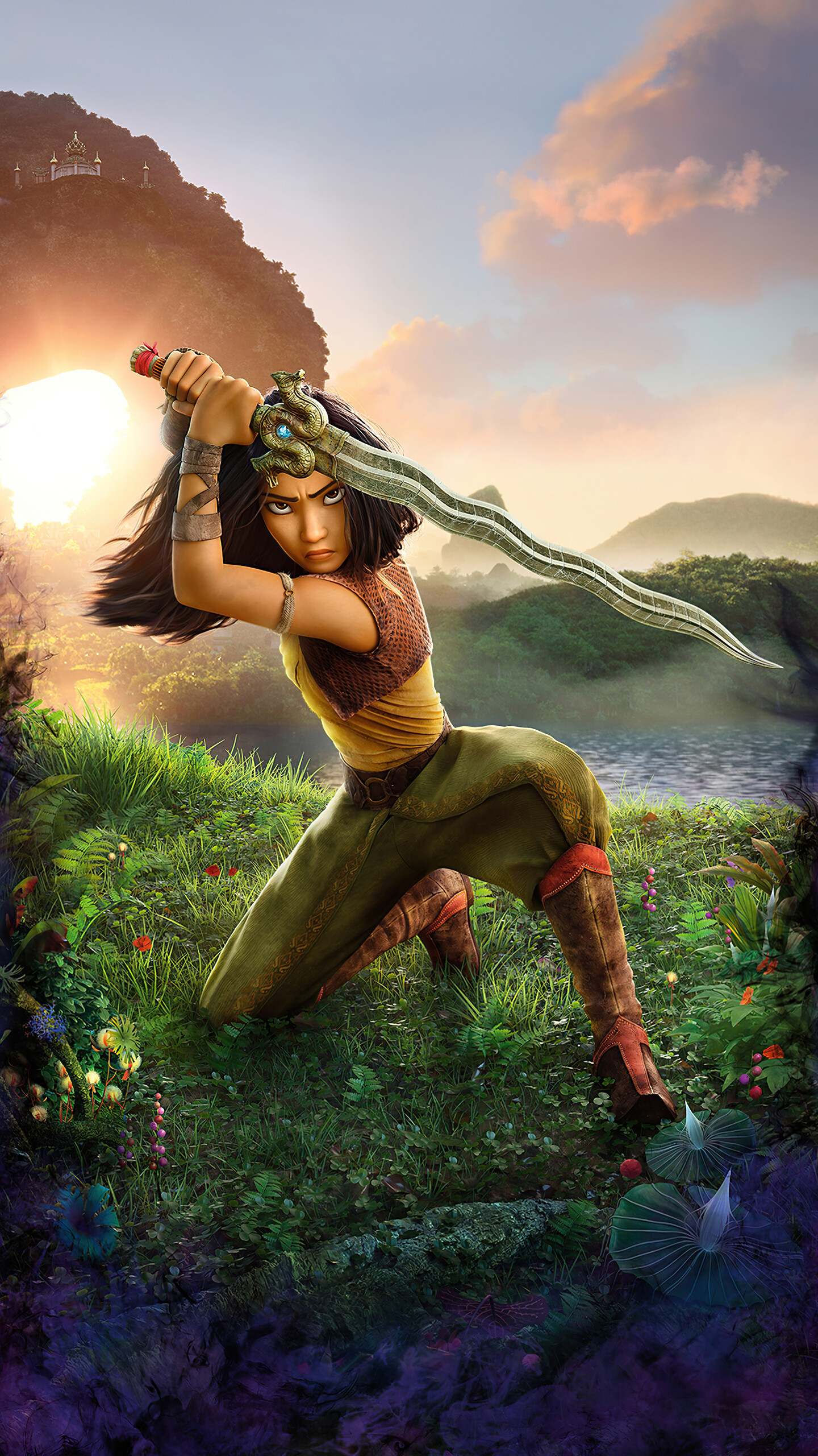 Raya and the Last Dragon, 2021 movie, Samsung Galaxy S6, HD wallpapers, 1440x2560 HD Phone