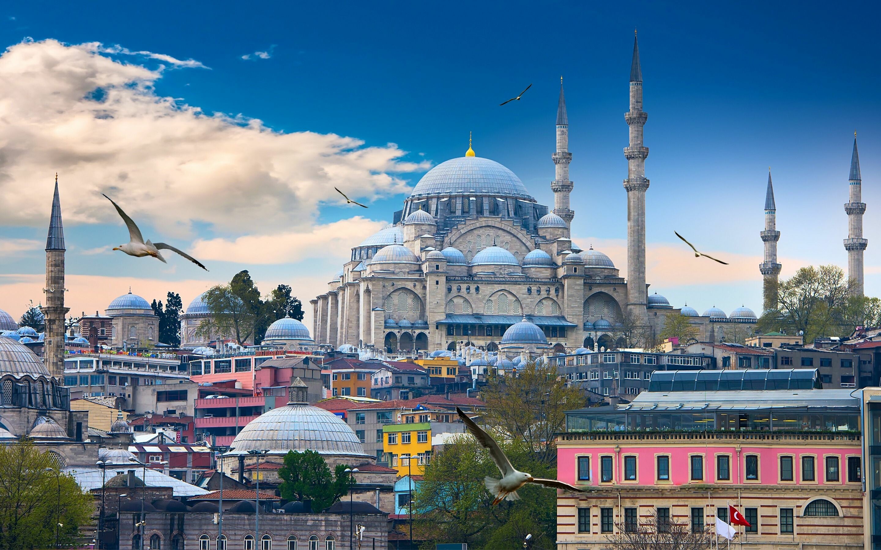 Turkey travels, Blue Mosque, 4K wallpapers, 2880x1800 HD Desktop