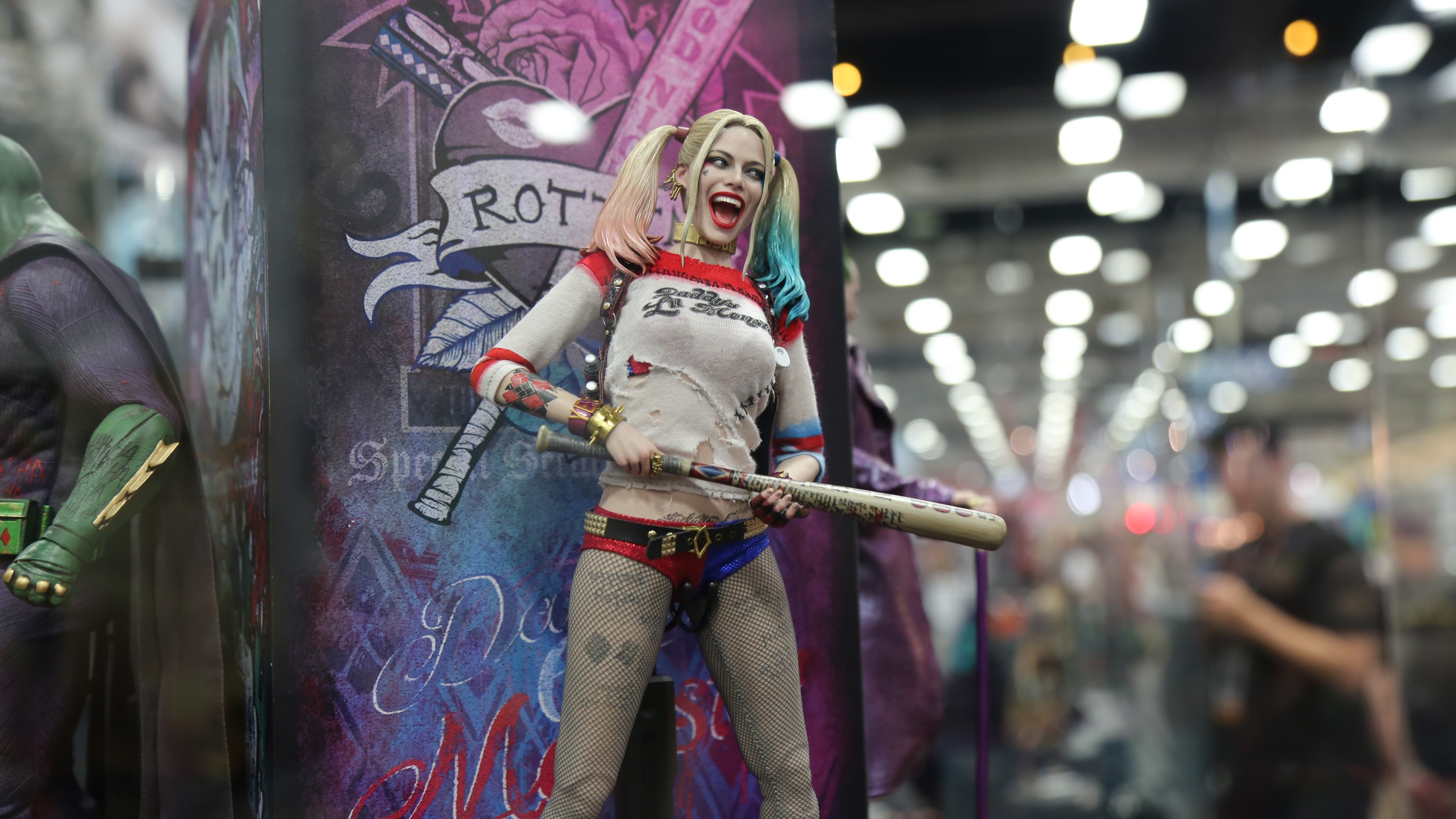 Harley Quinn, Suicide Squad, Margot Robbie, Best Movies, 3840x2160 4K Desktop