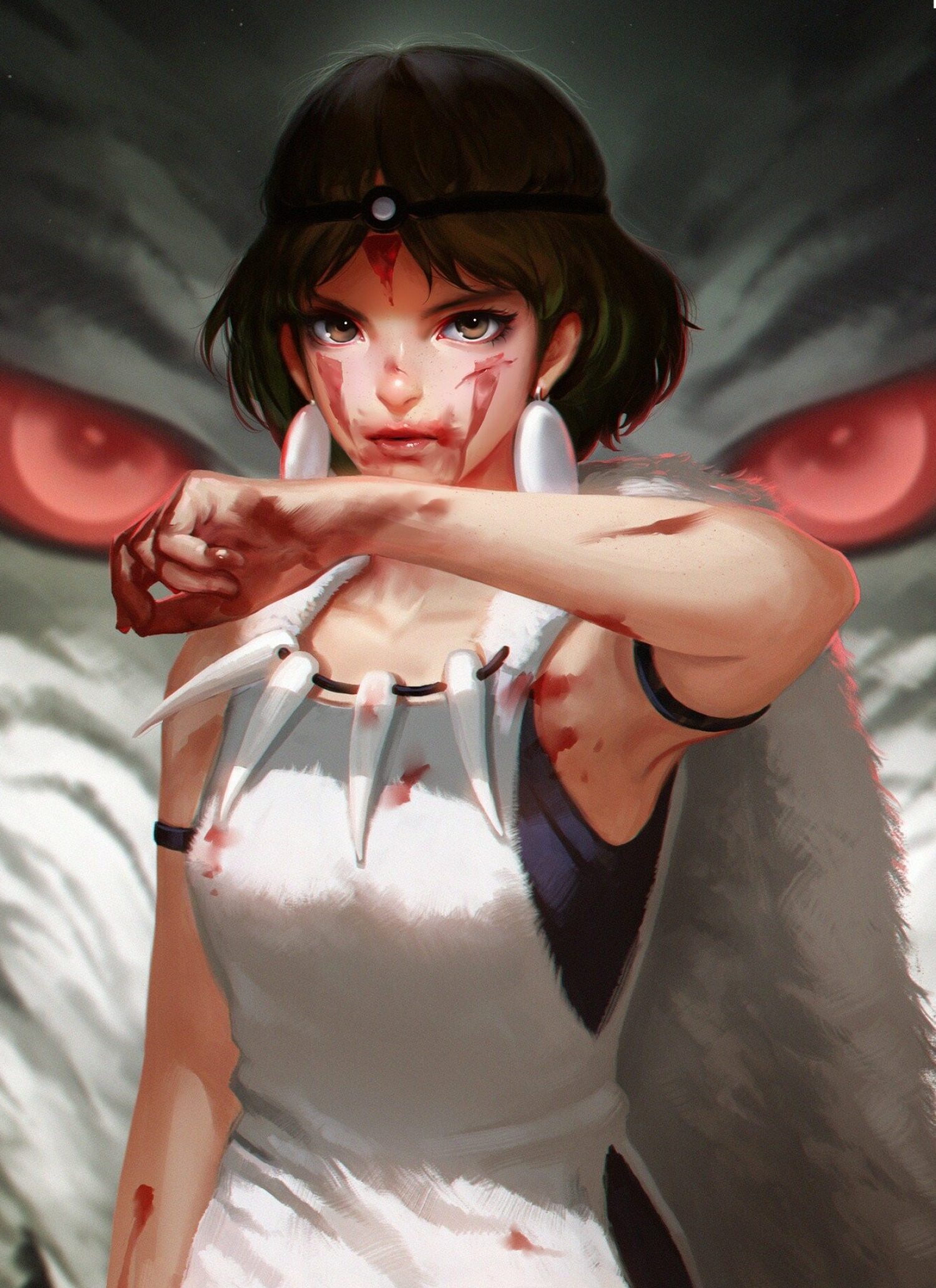 Princess, Princess Mononoke Wallpaper, 1500x2070 HD Phone